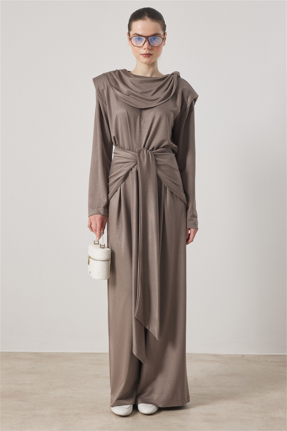 Maren Belden Fiyonklu Takım - Haki