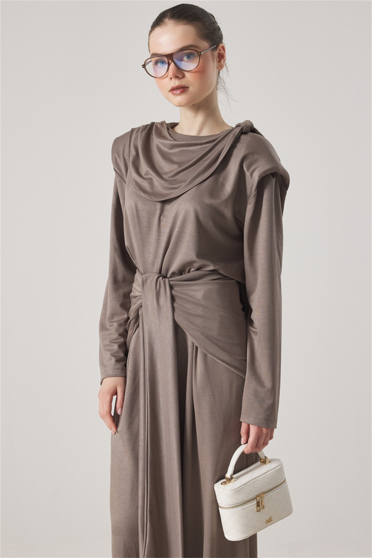 Maren Belden Fiyonklu Takım - Haki