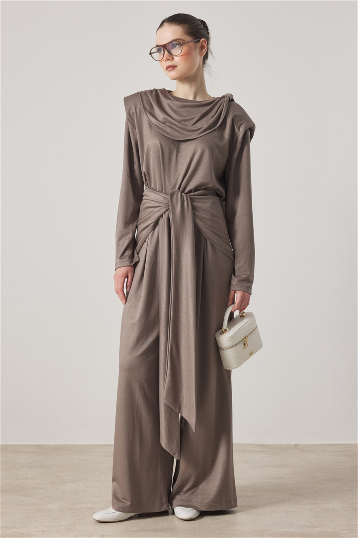 Maren Belden Fiyonklu Takım - Haki