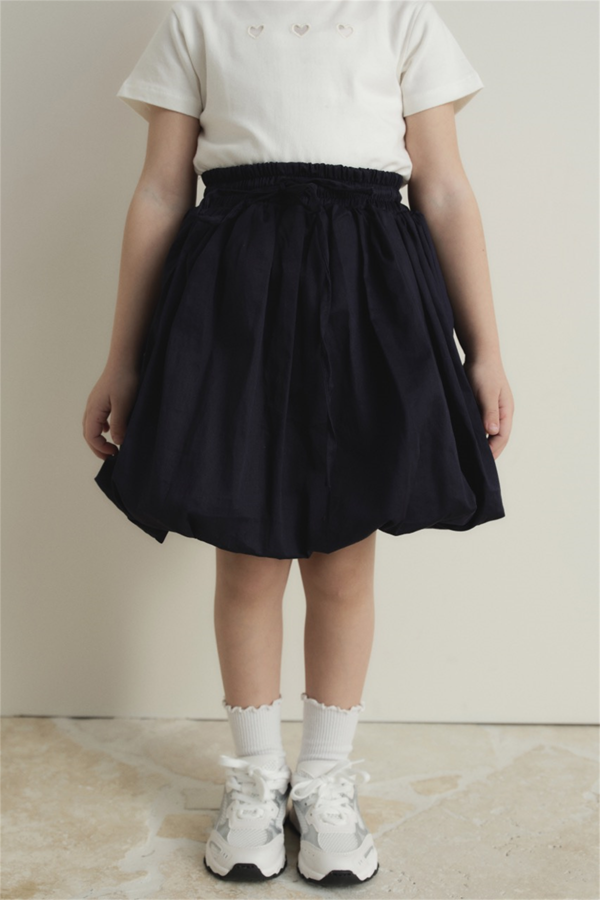 Pamuk Compackt Saten Balon Etek - Lacivert