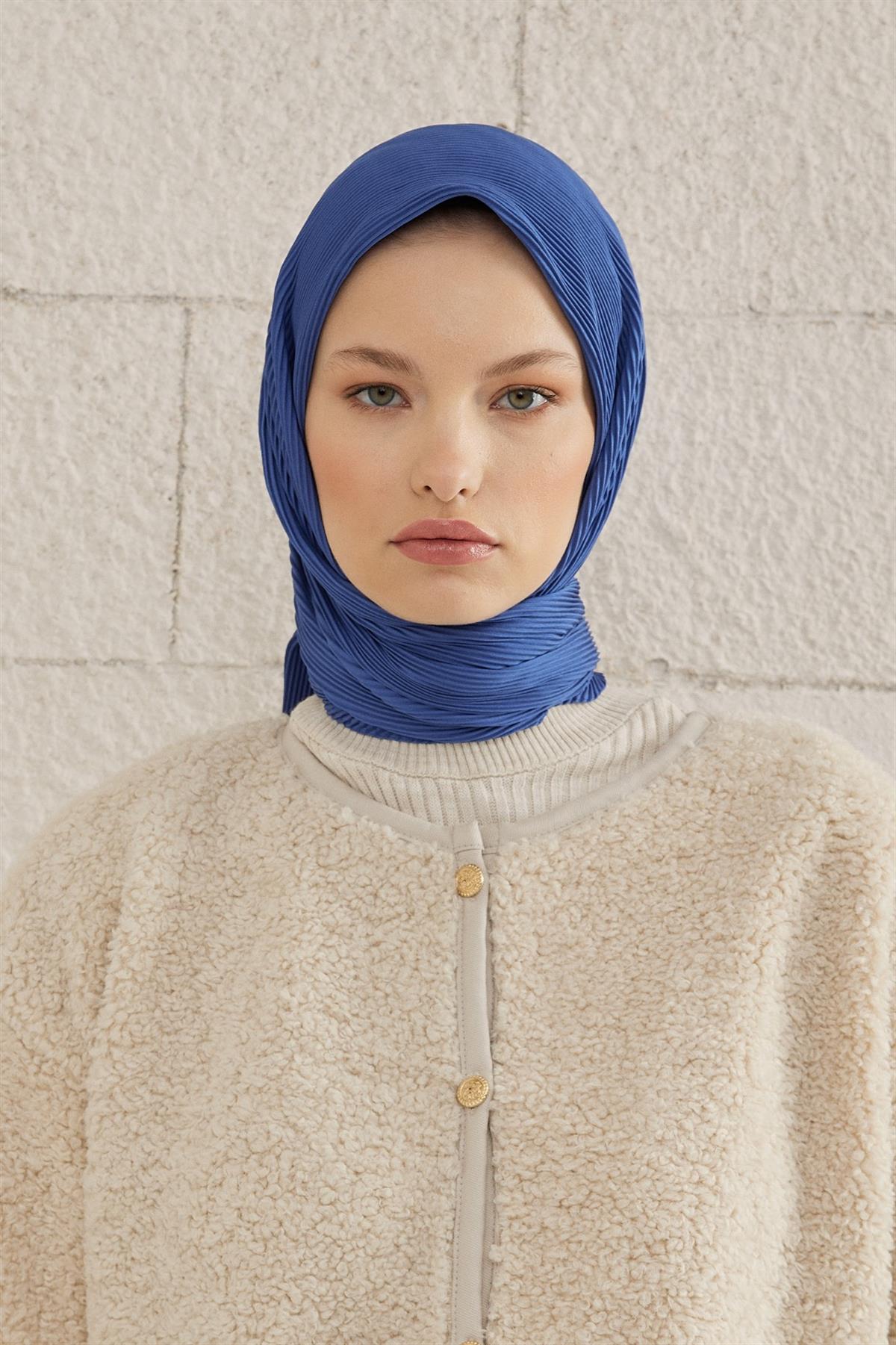 Piliseli Eşarp - İndigo