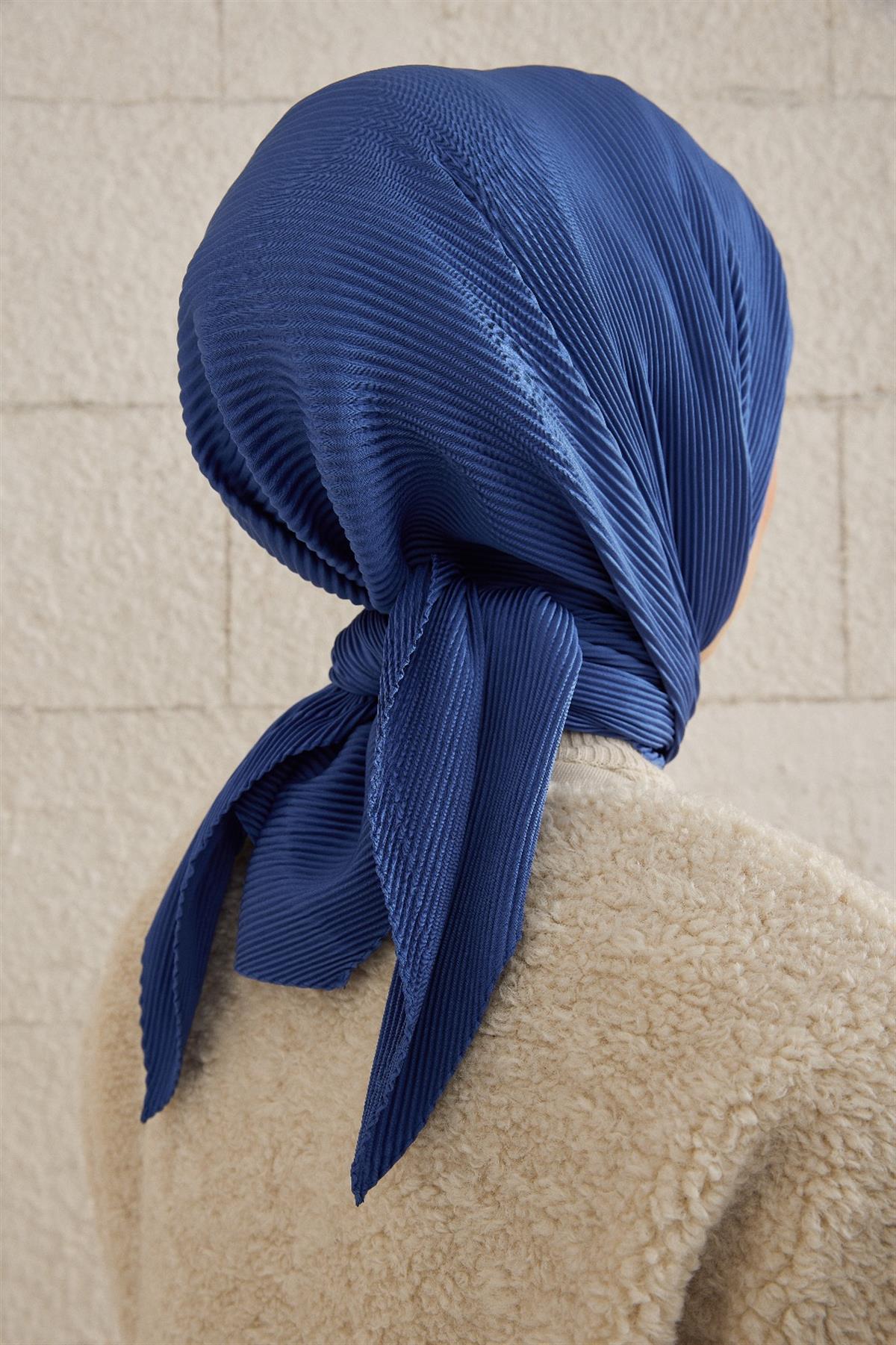 Piliseli Eşarp - İndigo