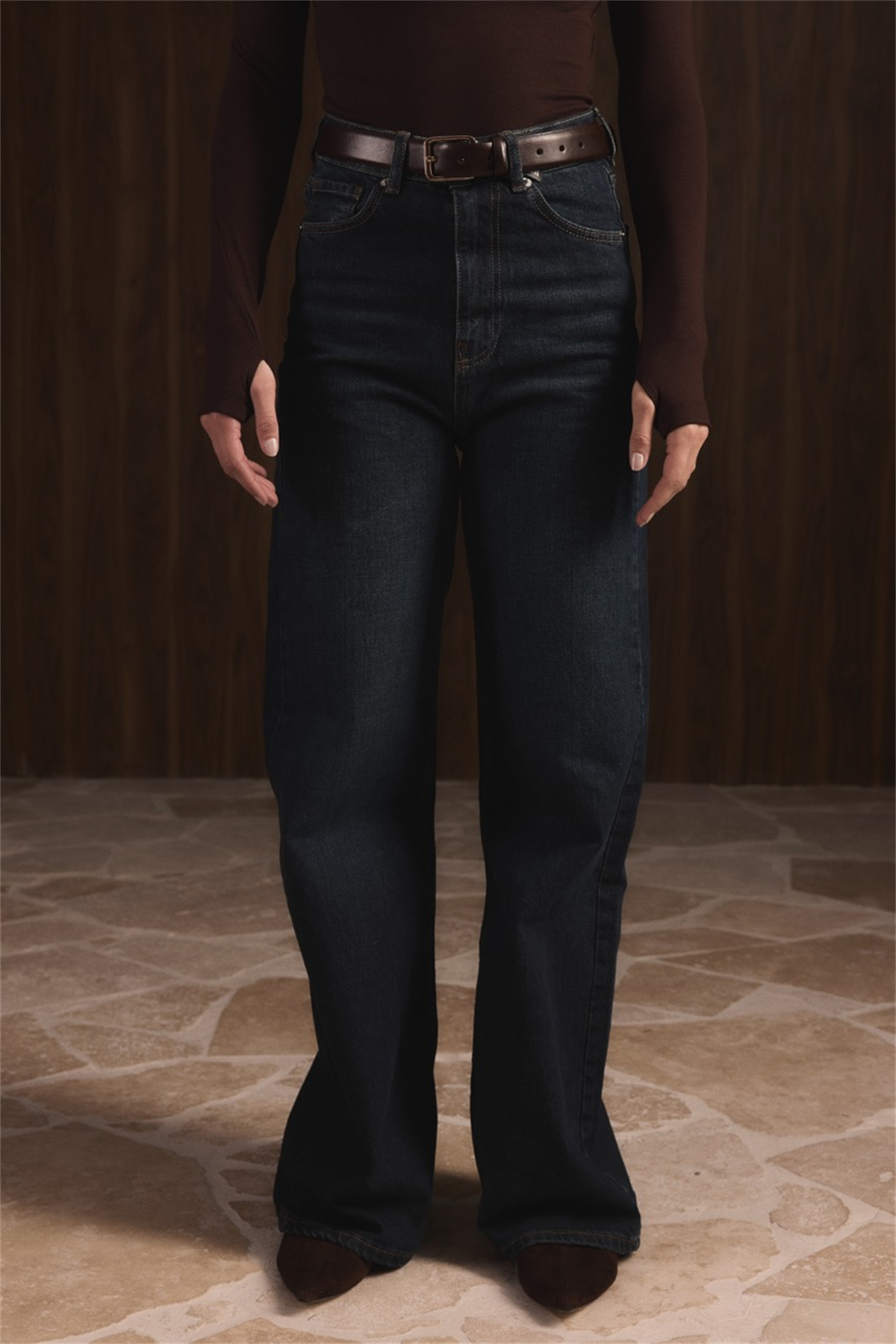 Regular Fit Denim Pantolon - Lacivert