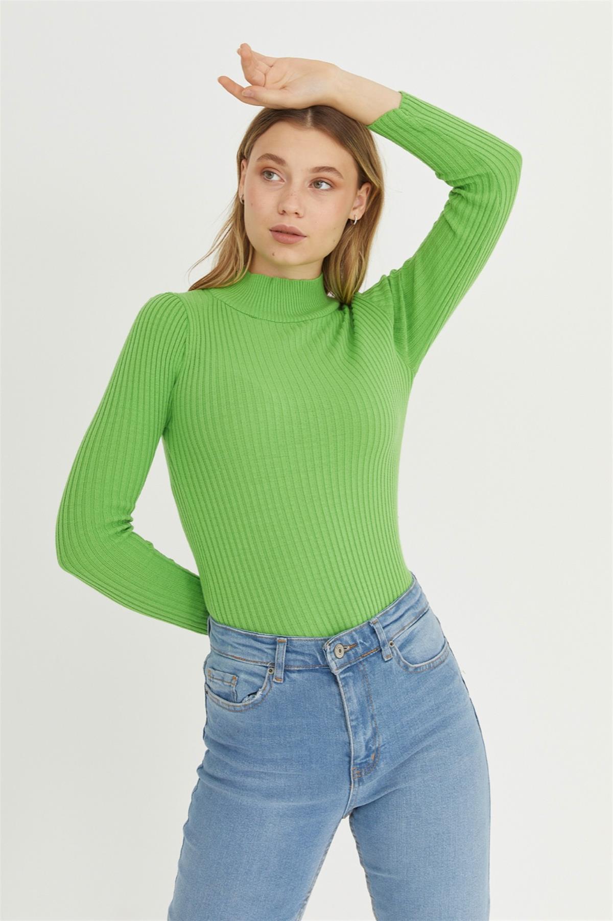 Yarım Balıkçı Kazak - elmayeşili