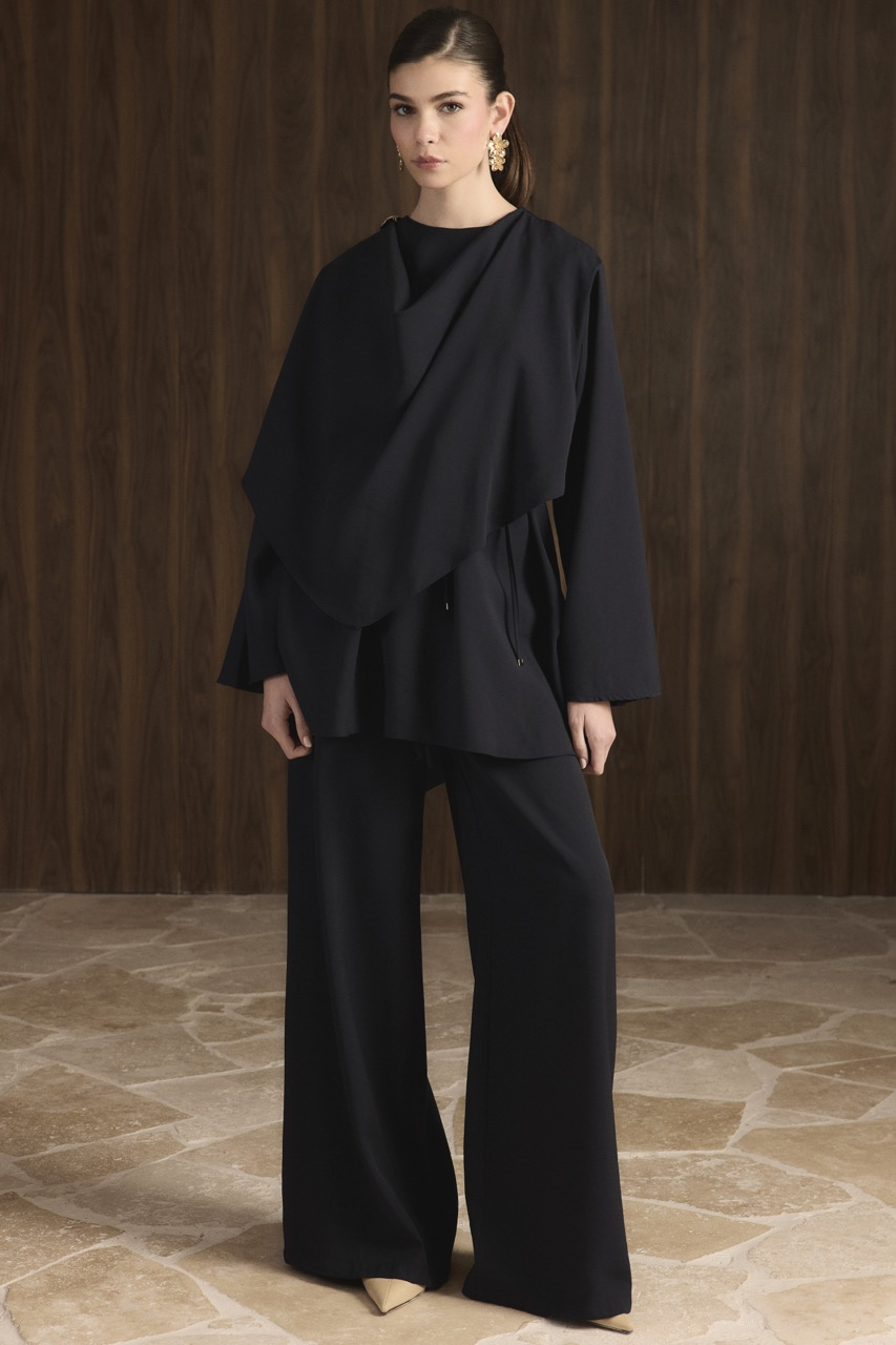 Auren Şallı Takım - Lacivert