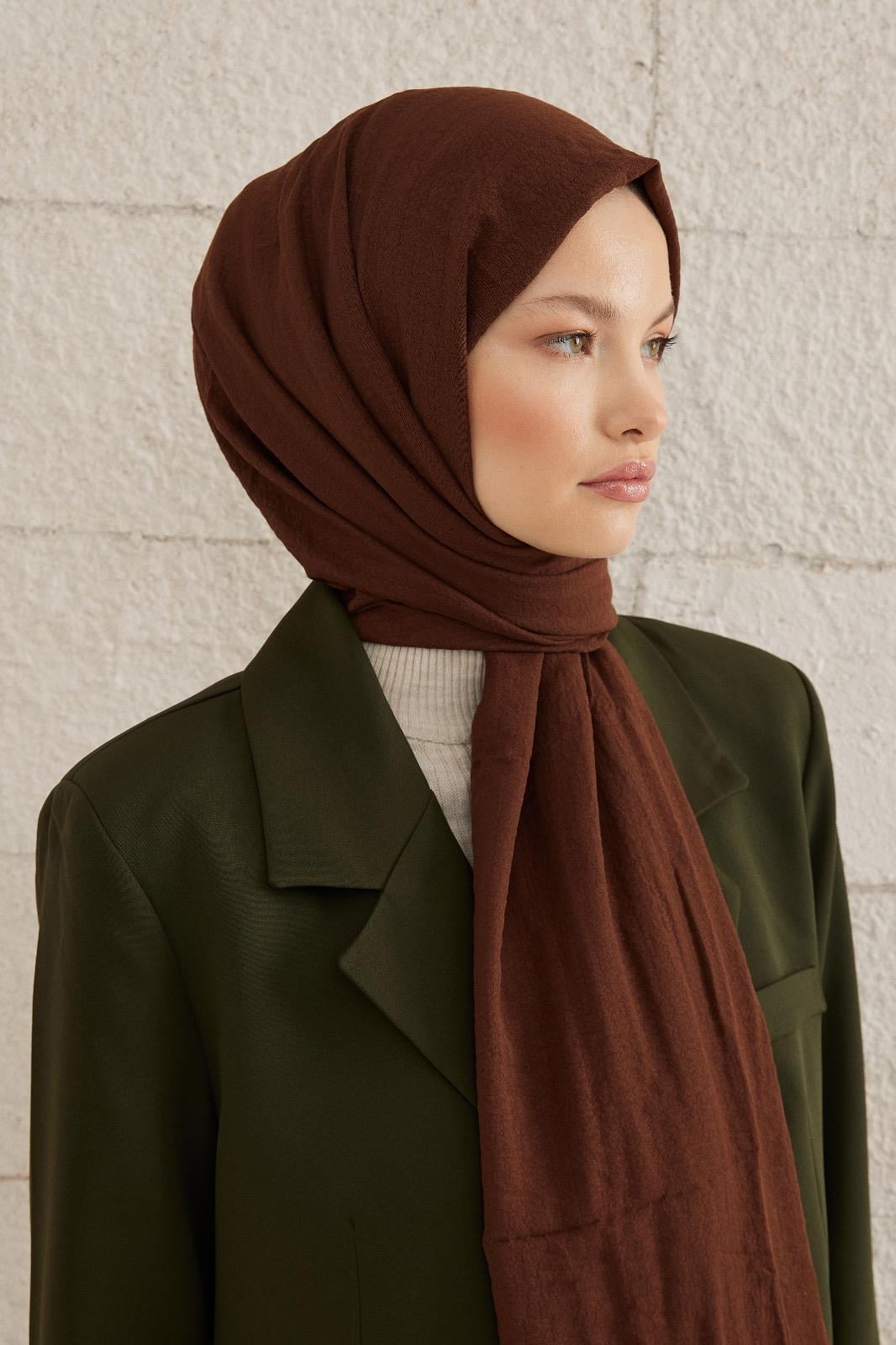 Care Cotton Şal - Çikolata