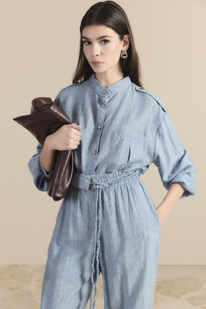 Jakar Monotoc Çift Cepli Pantolon Takım - Mavi