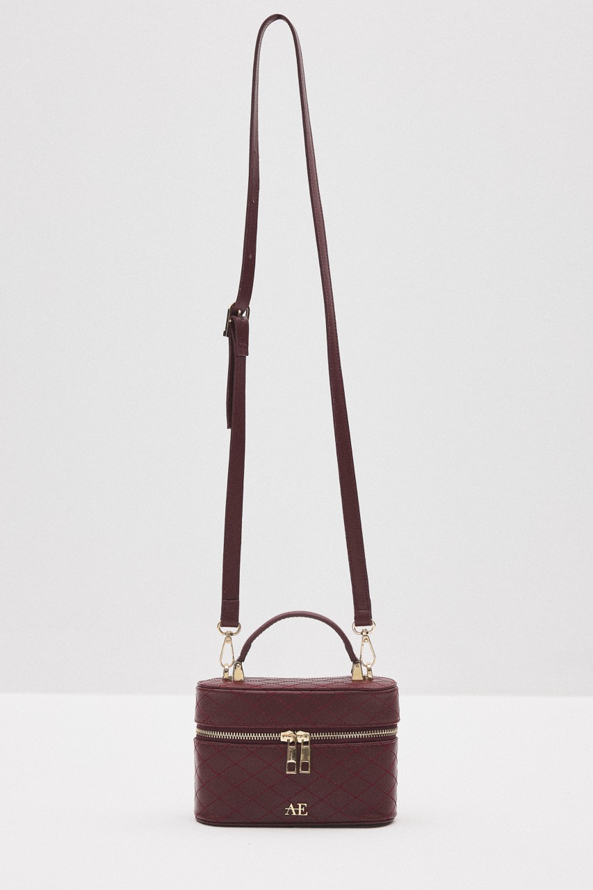 Luna Kapitone Çanta - Bordo