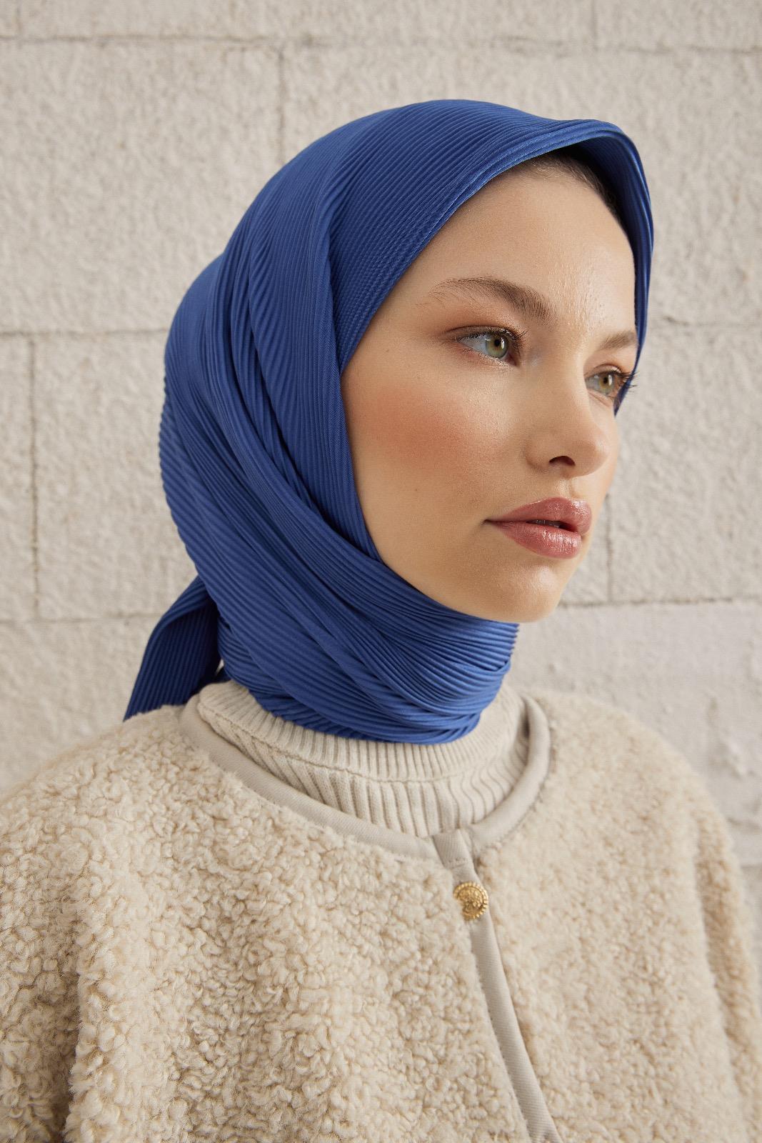 Piliseli Eşarp - İndigo