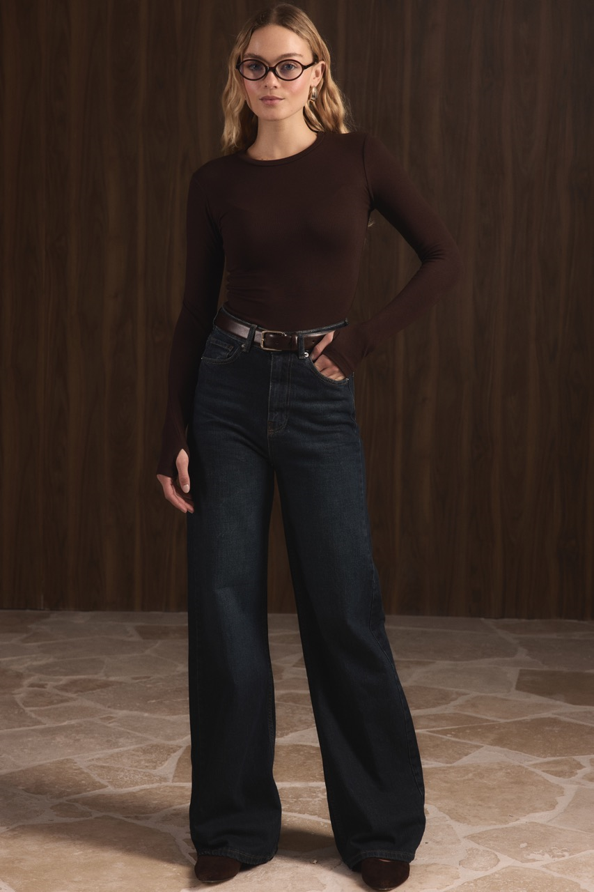 Regular Fit Denim Pantolon - Lacivert