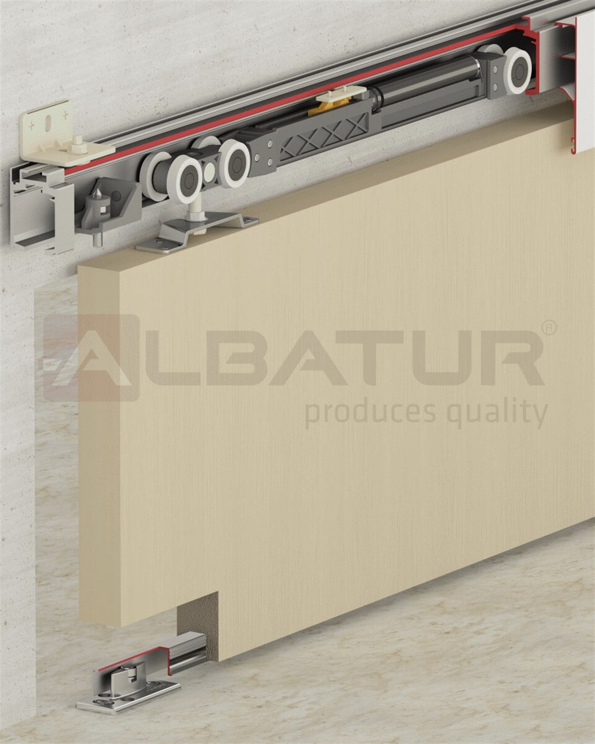 Albatur M20 9*SFT Sürme Kapı Sistemi - Frenli