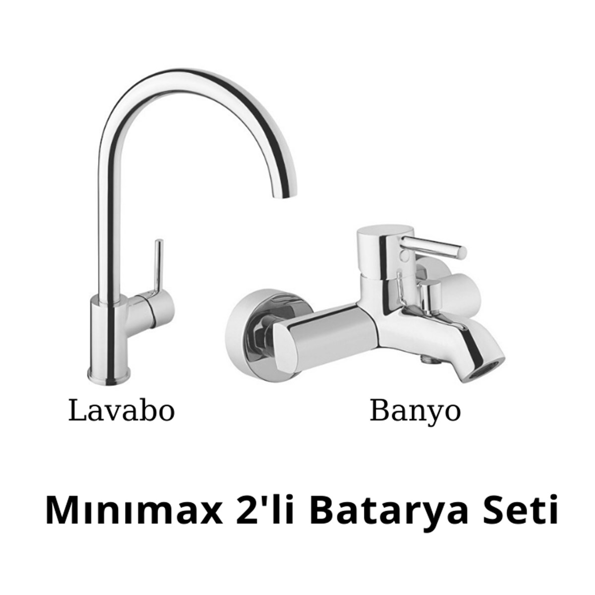 ArtemaArtema Mınımax 2'lü Batarya Seti Krom (Banyo+Evye )