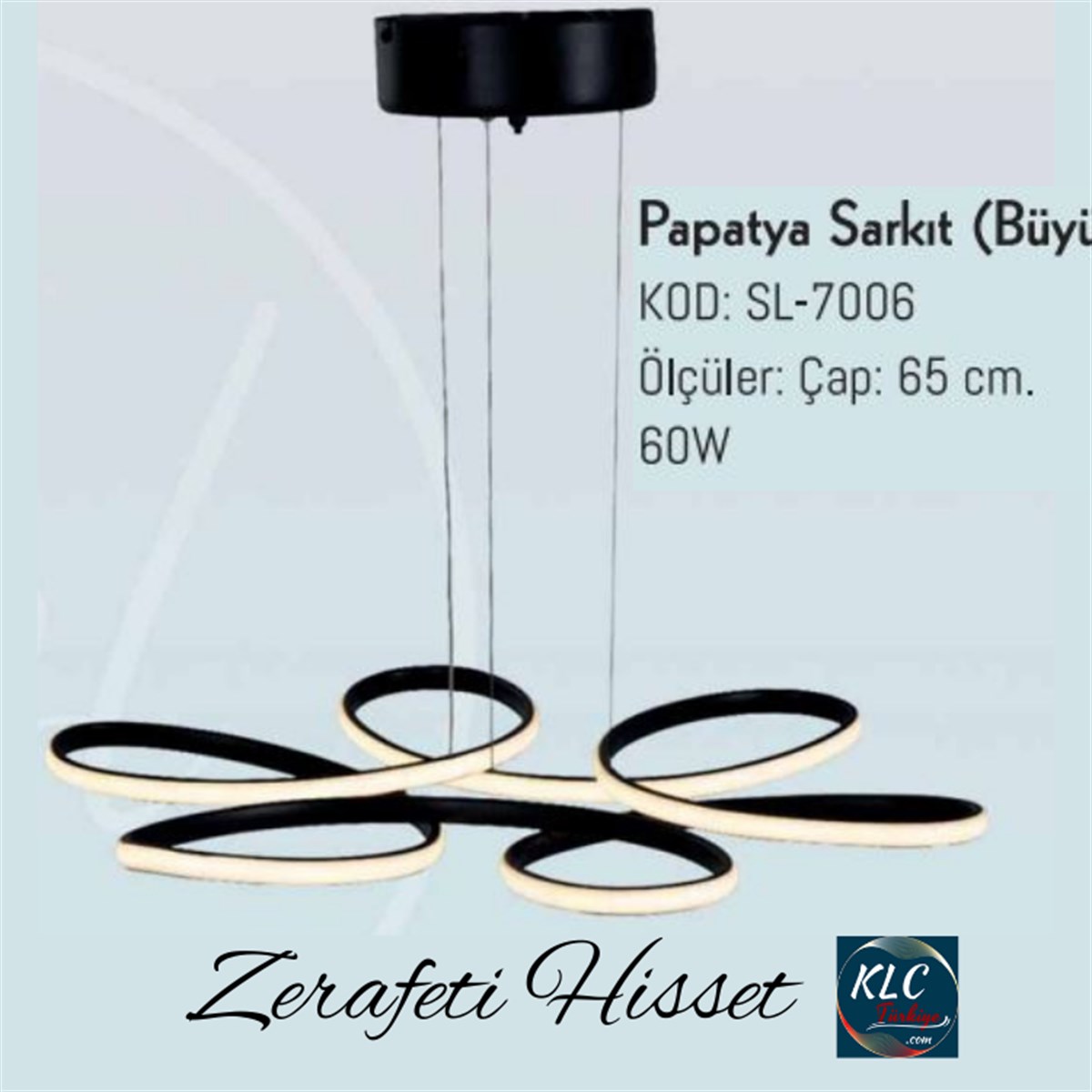 ASLSarkıt Büyük Papatya Led Avize