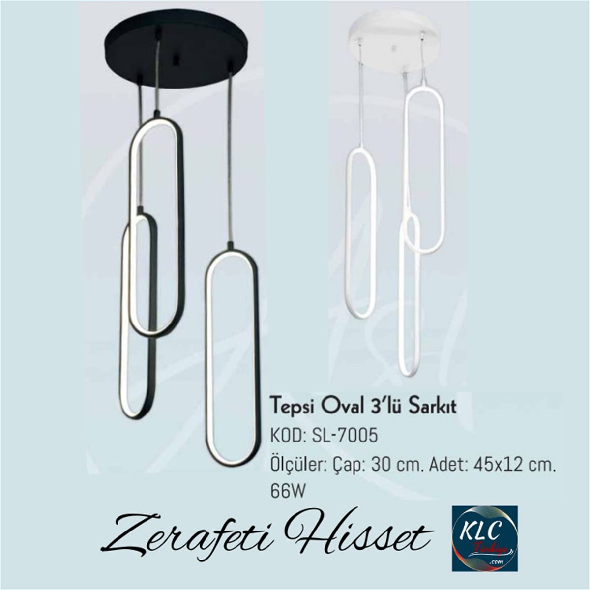 ASLSarkıt Oval Led Avize