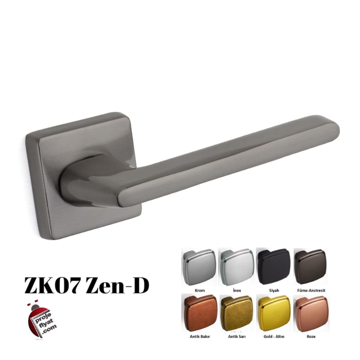 ÖzelZK07 Qzen Zen-D Özel Tasarım Kapı Kolu