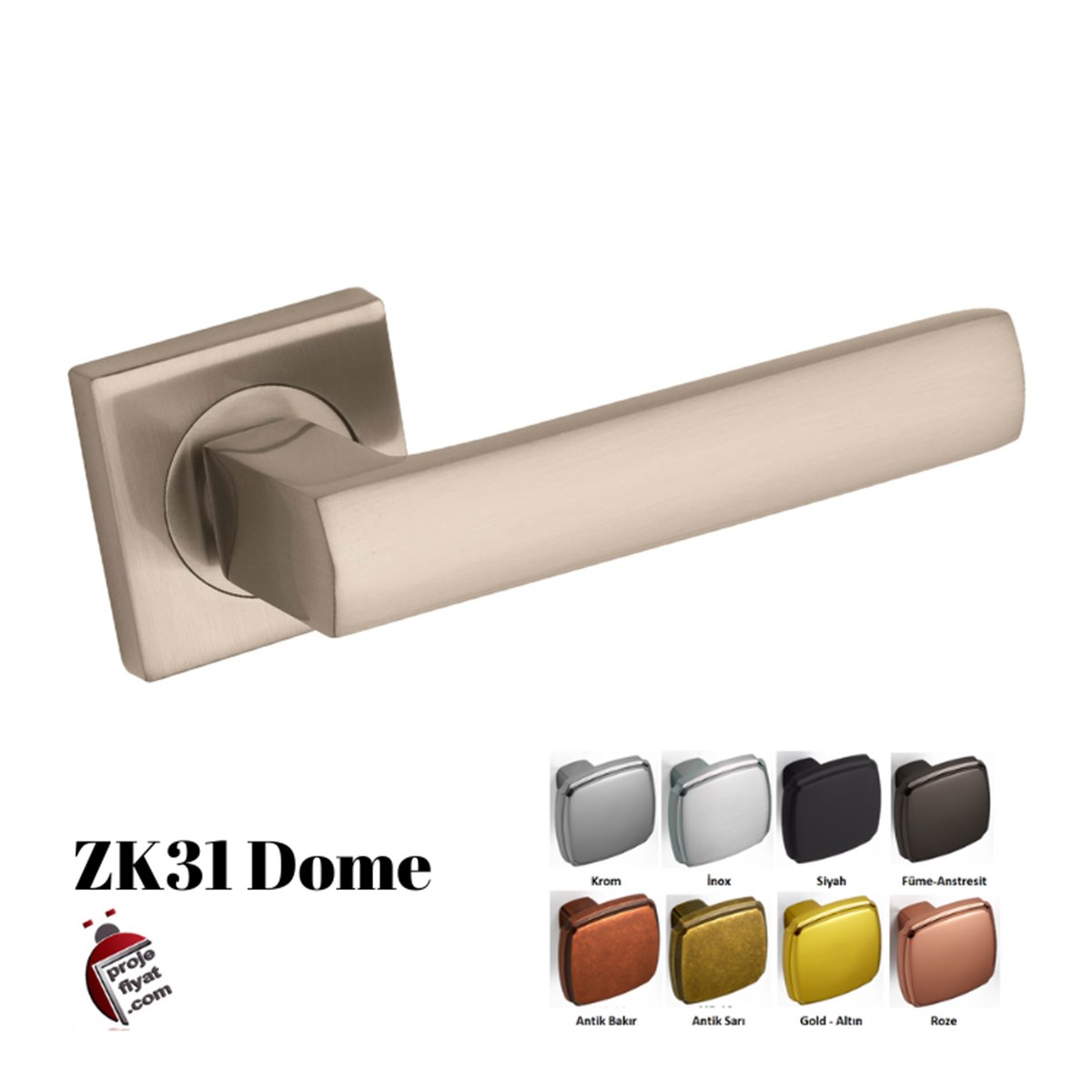 ÖzelZK31 Qzen Dome Özel Tasarım Kapı Kolu