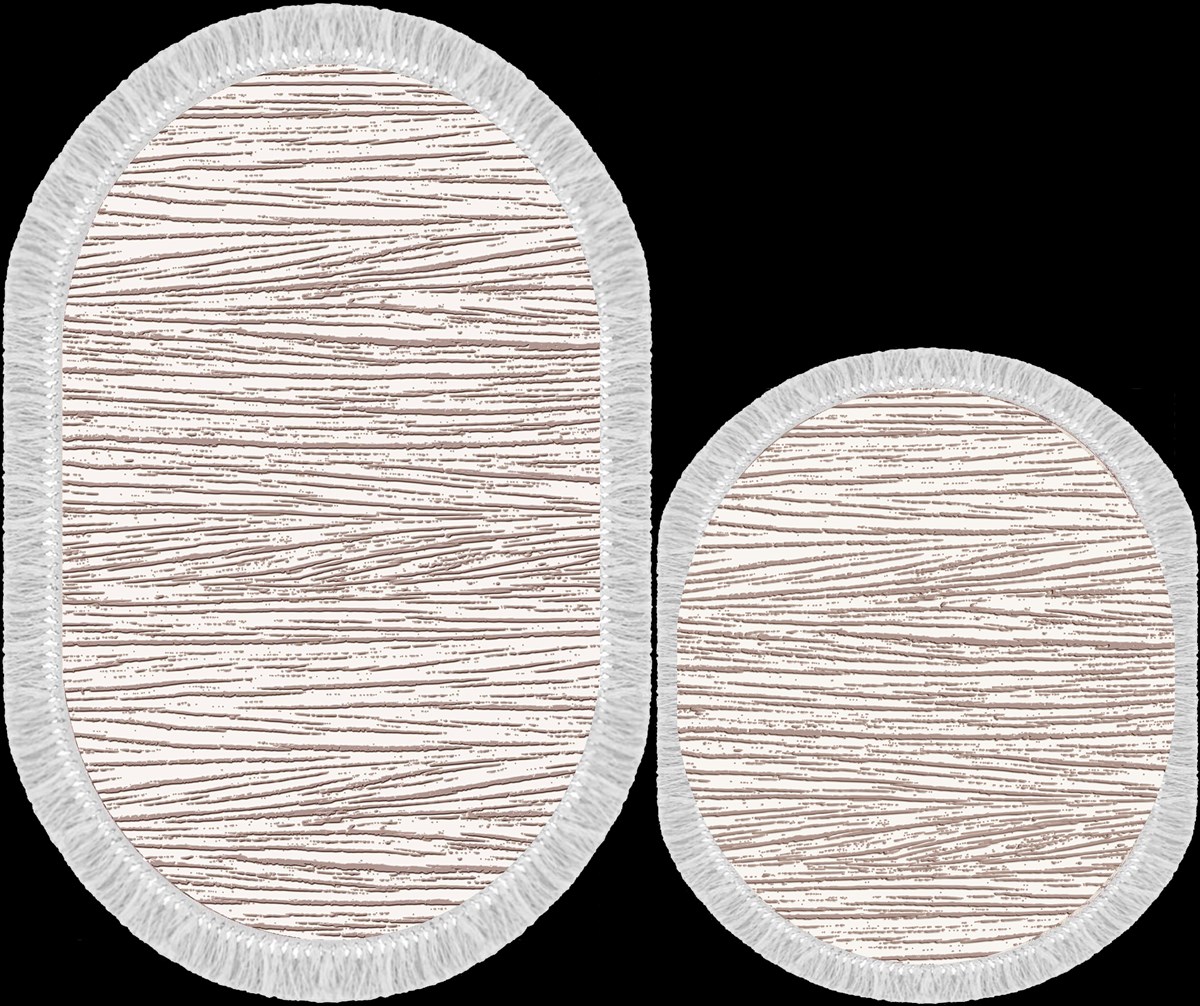 Seroni Pırıltı Oval İkili Banyo Halısı  Ebat:60*150 KK:0381