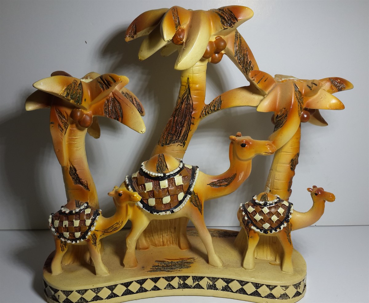 Dekoratif Deve Figürlü Şamdan ( EVD005 )