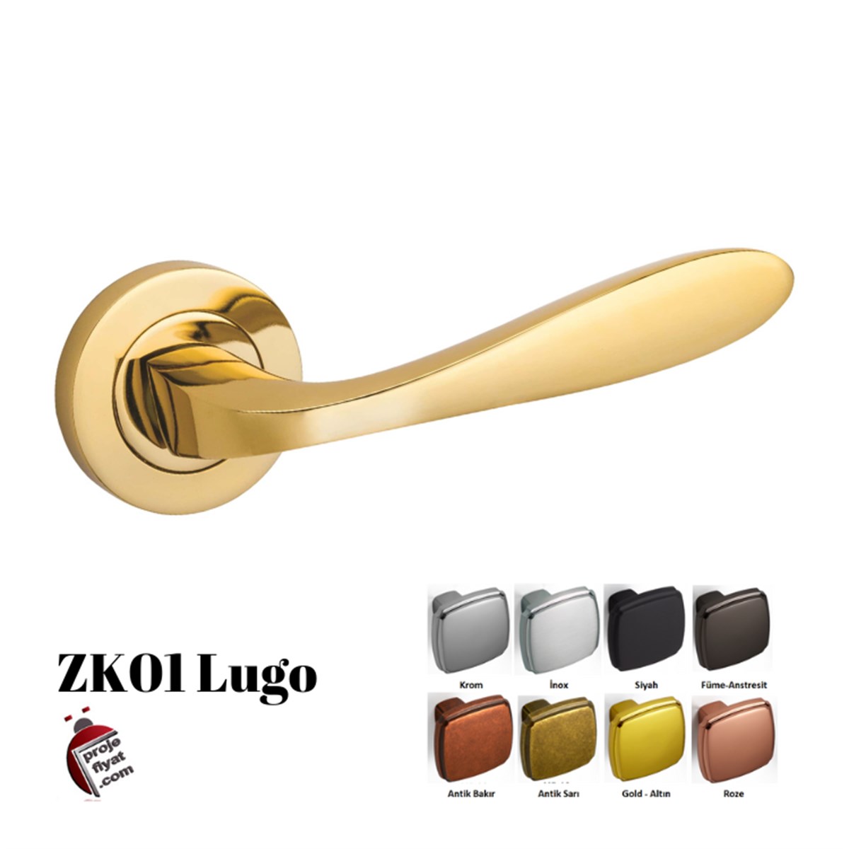 ÖzelZK01 Qzen Lugo Özel Tasarım Kapı Kolu