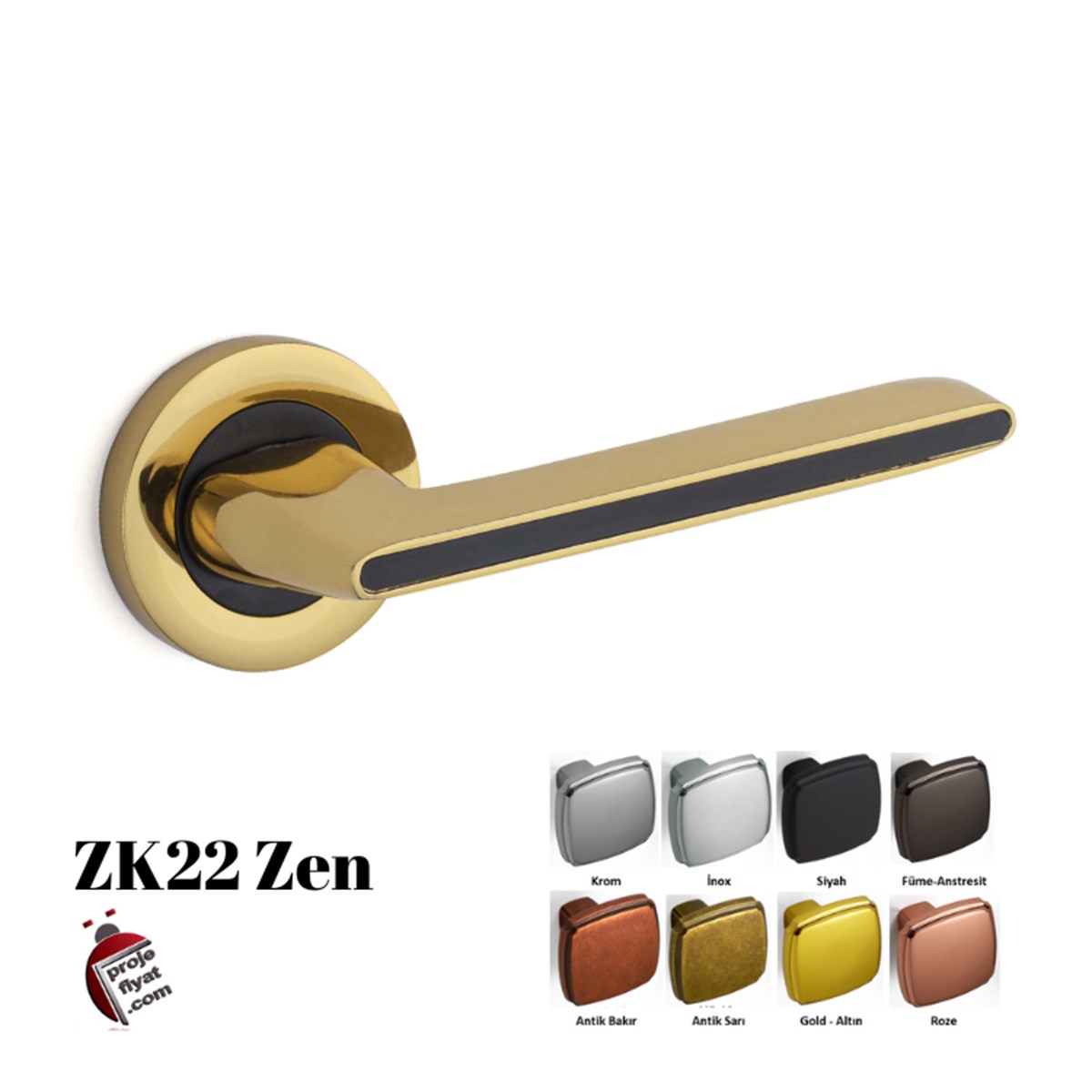 ÖzelZK22 Qzen Zen Özel Tasarım Kapı Kolu