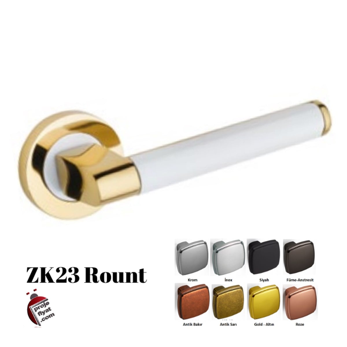QzenZK23 Qzen Round Özel Tasarım Kapı Kolu