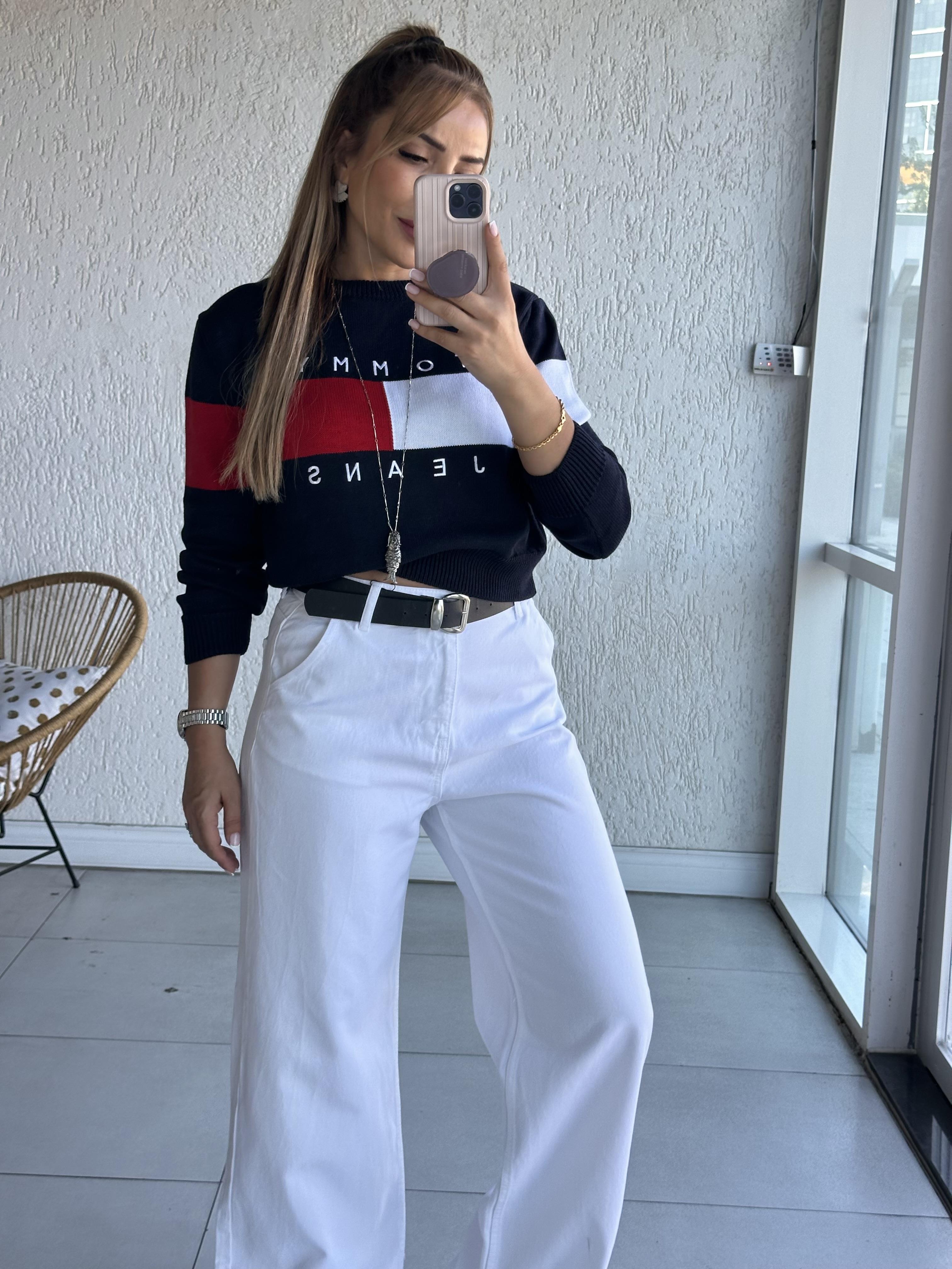 Beyaz Baggy Denim