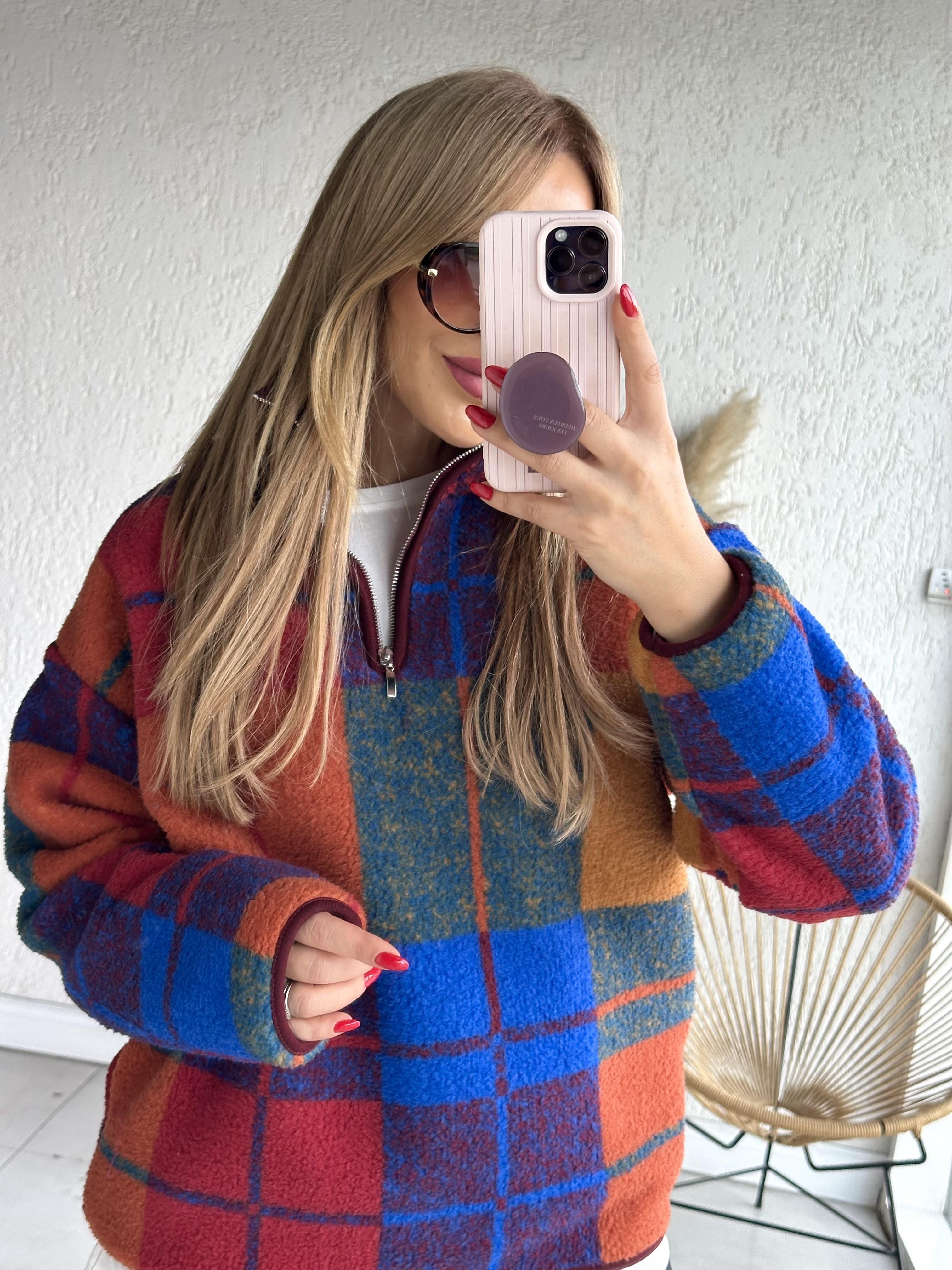 Renkli Polar Sweat