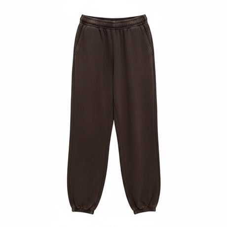 Kahve Oversize Paça Lastikli Eşofman