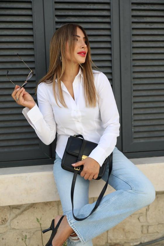 Beyaz Slimfit Gömlek