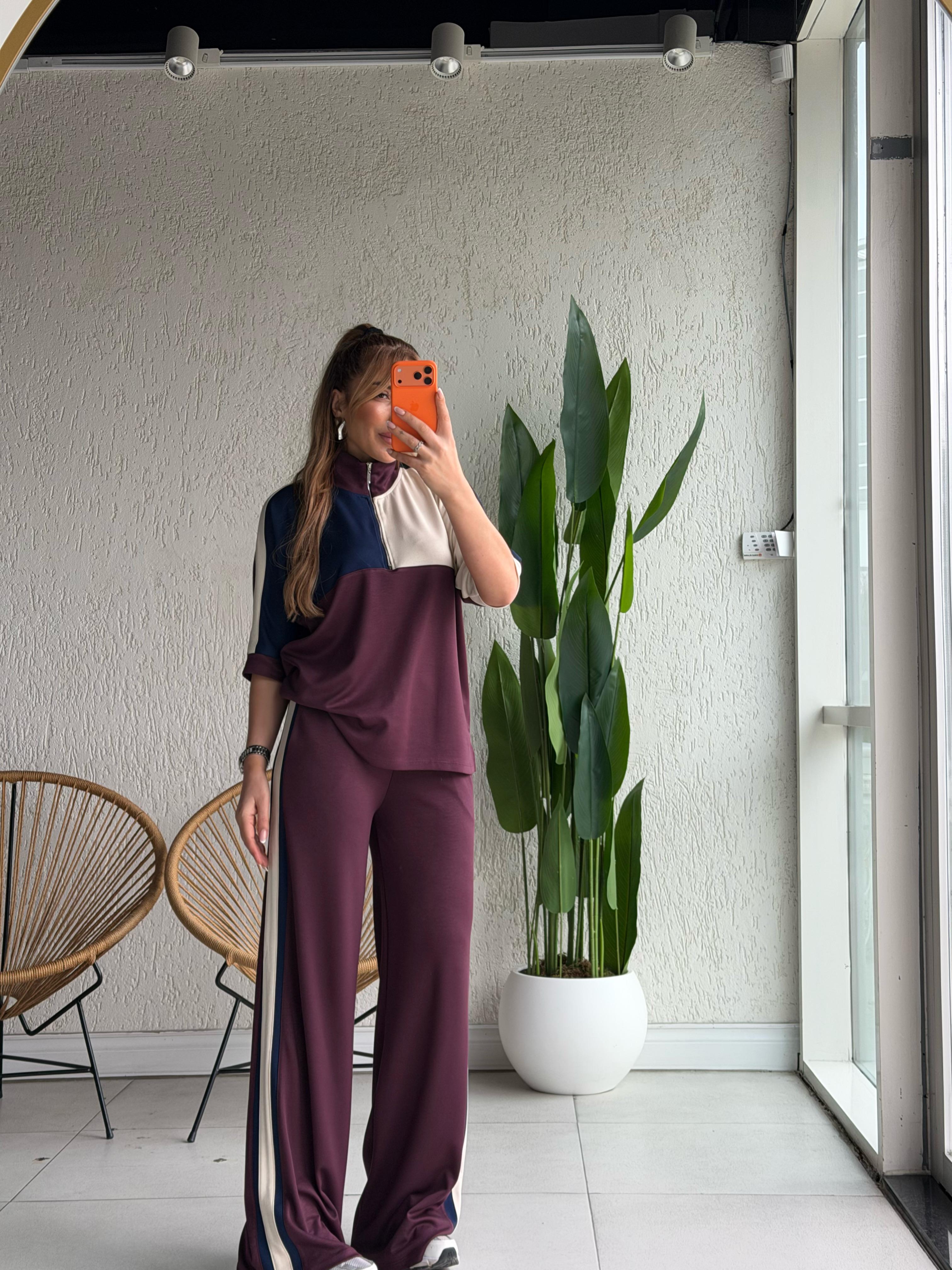 Bordo Lacivert Modal Takım 