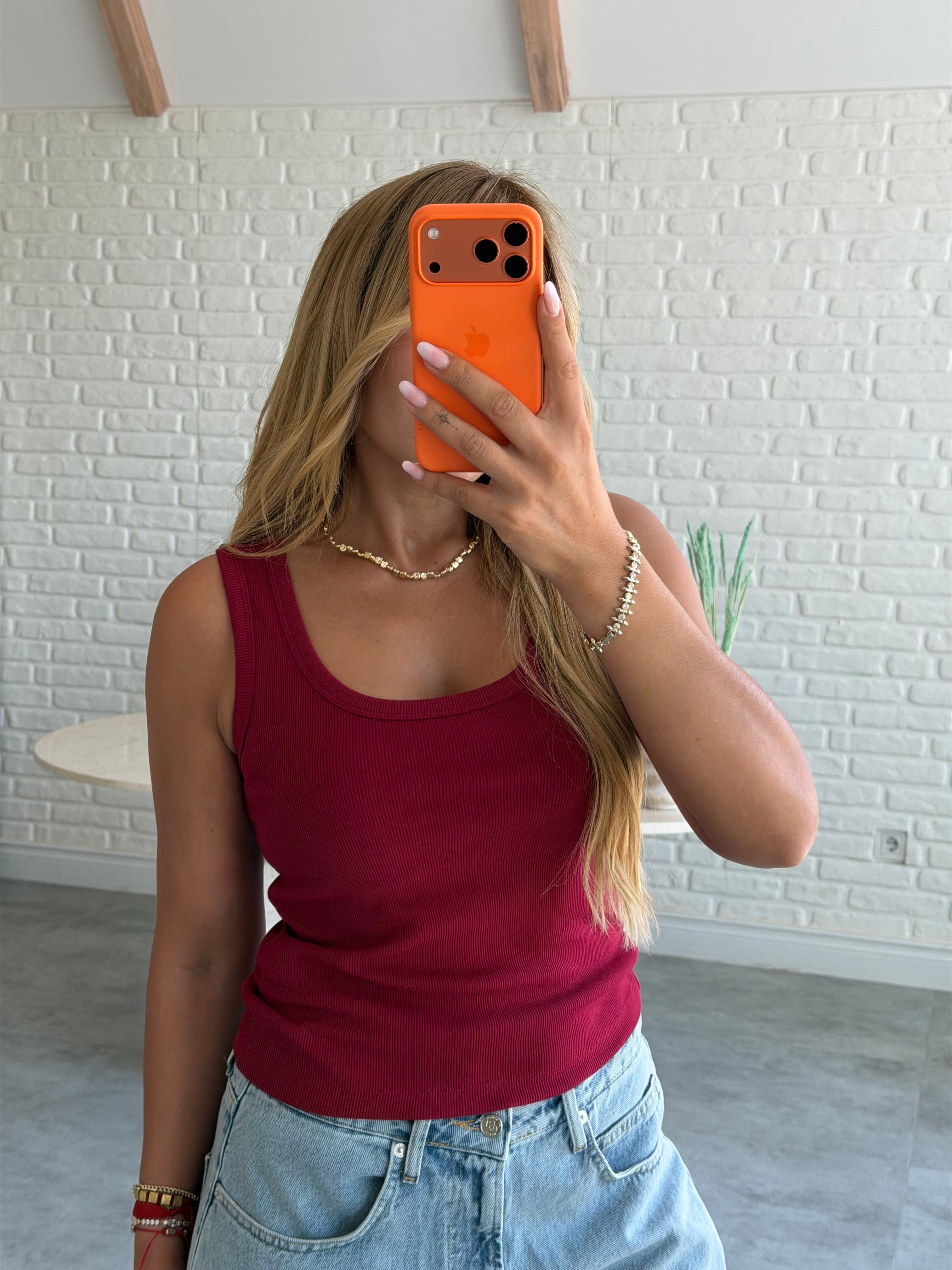 Bordo U Yaka Fitilli Atlet