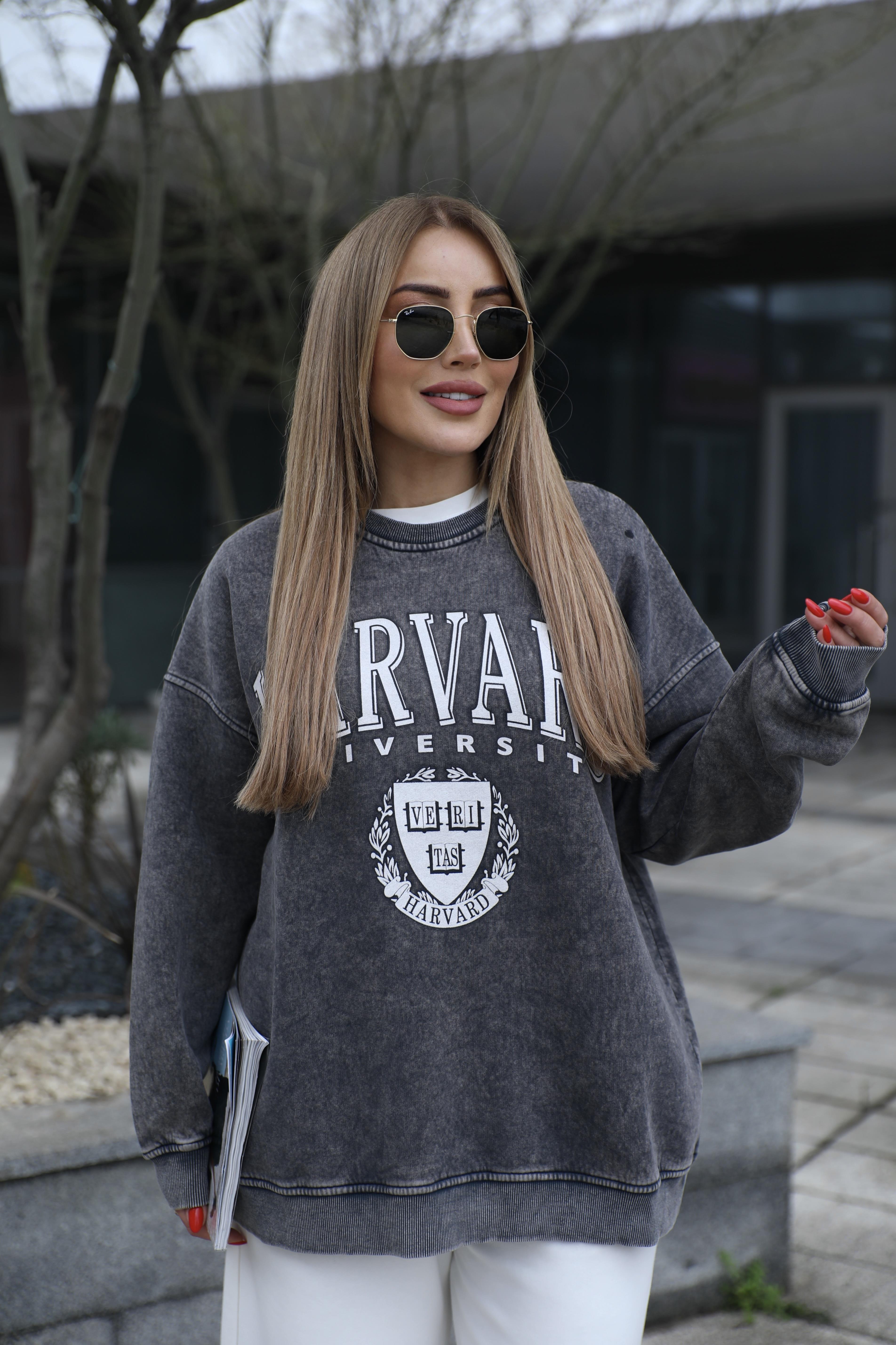 Füme Baskılı Sweat