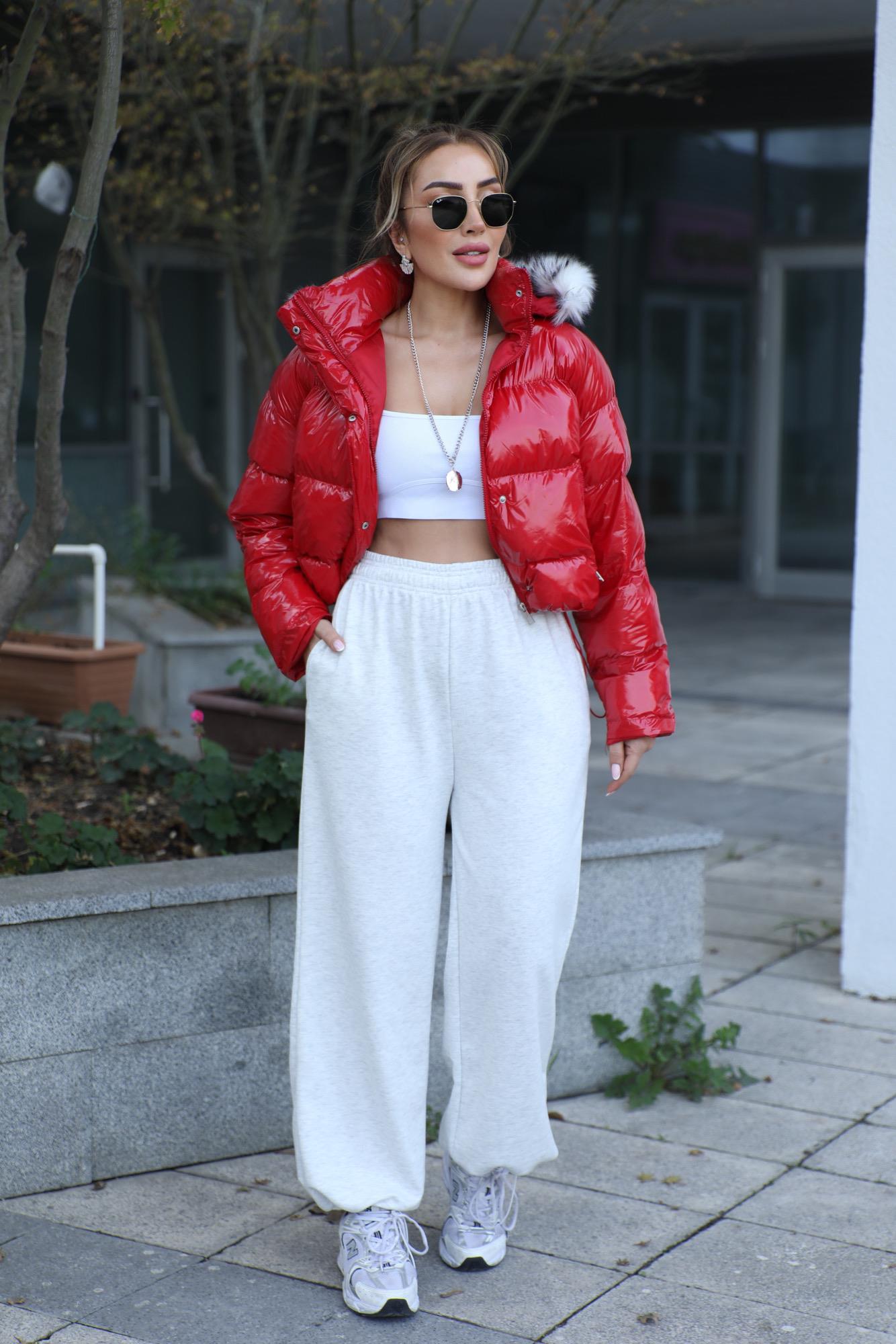 Gri Paça Detay Eşofman 