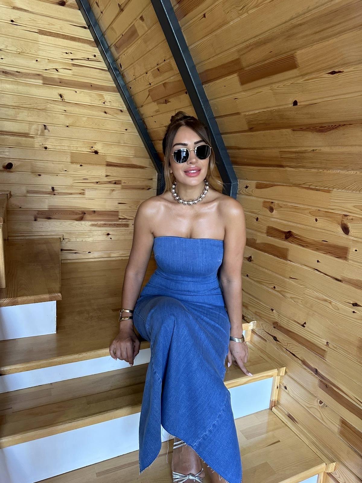 Jean Straplez Elbise 