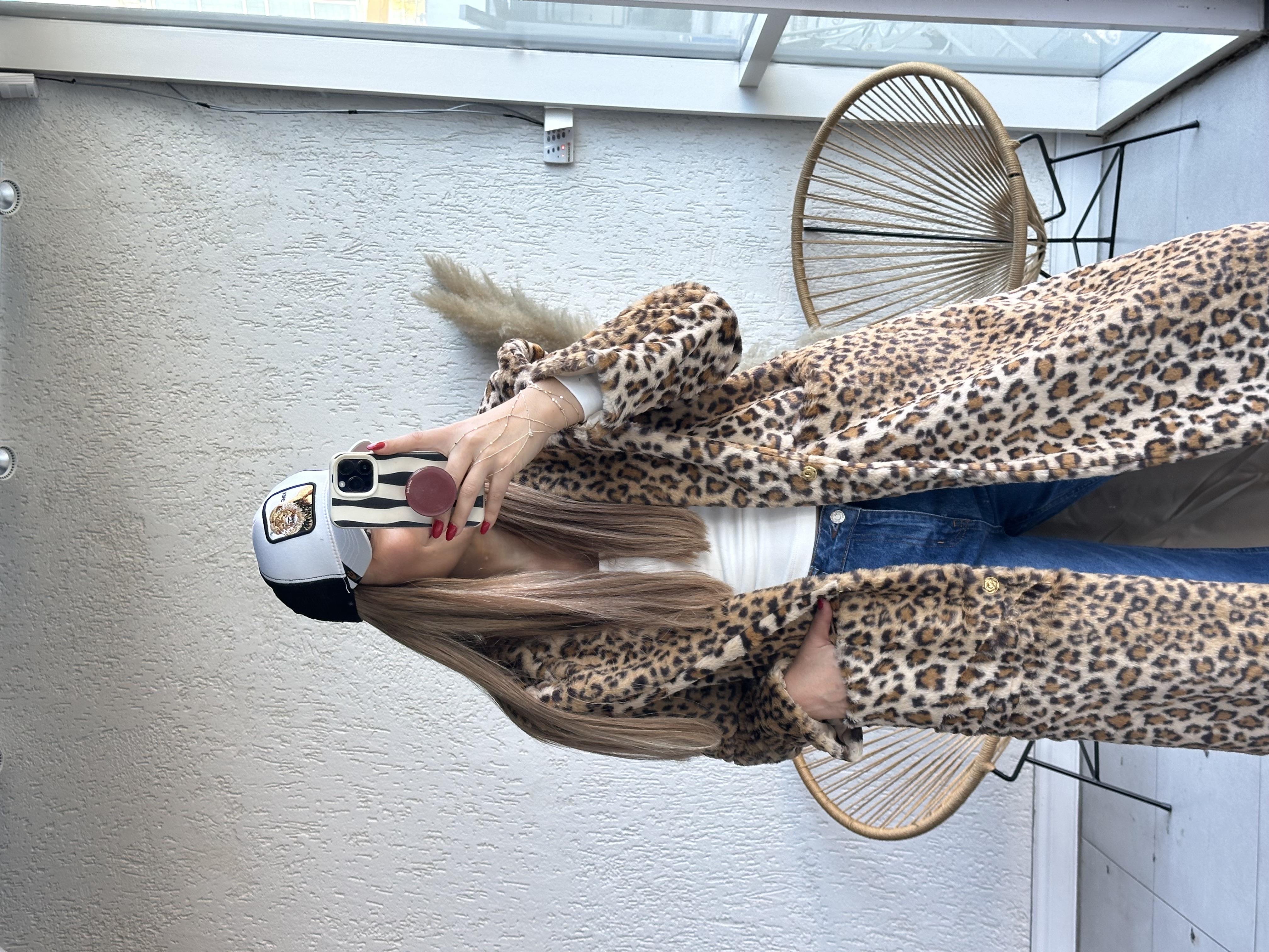 Leopar Uzun Kürk Kaban