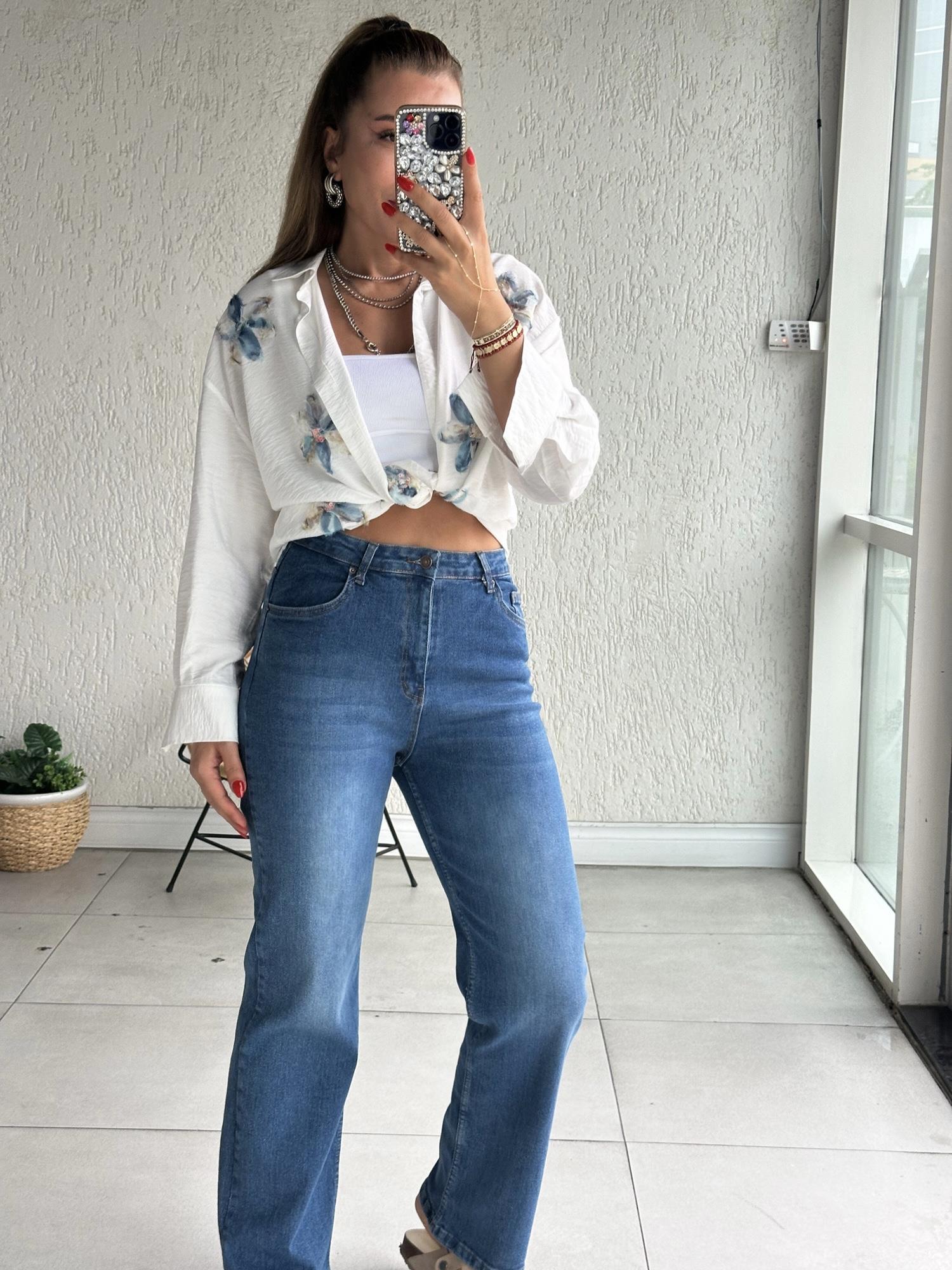 Mavi Likralı Jean