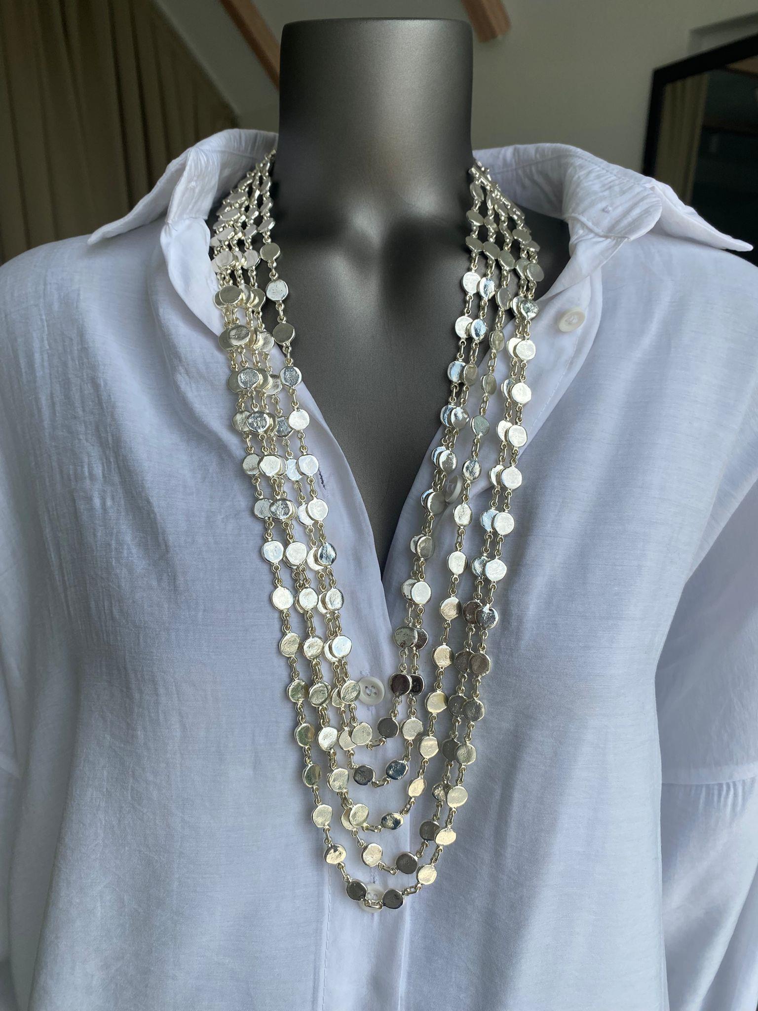 Silver Çoklu Tasarım Kolye