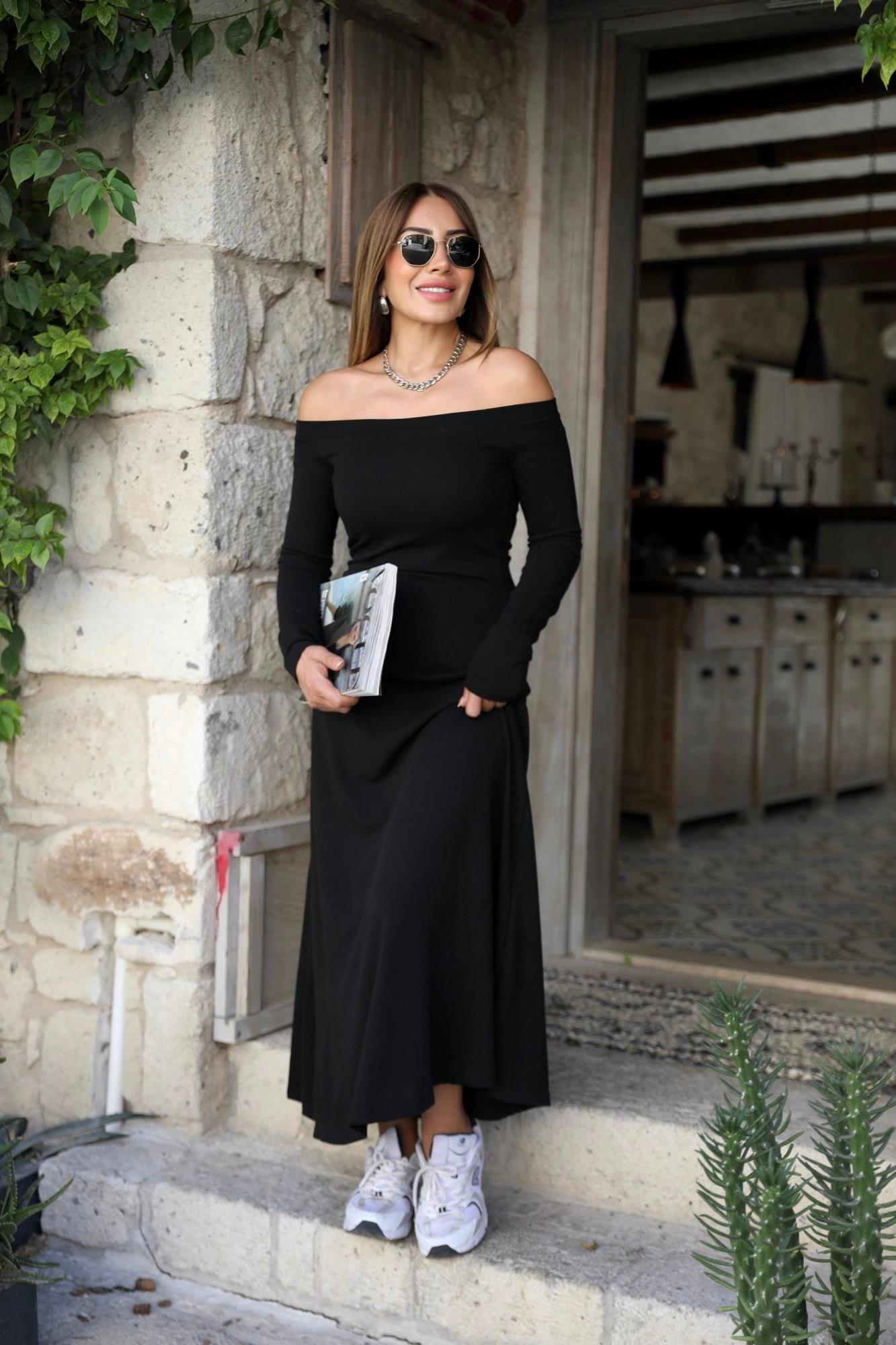 Siyah Madonna Çan Elbise