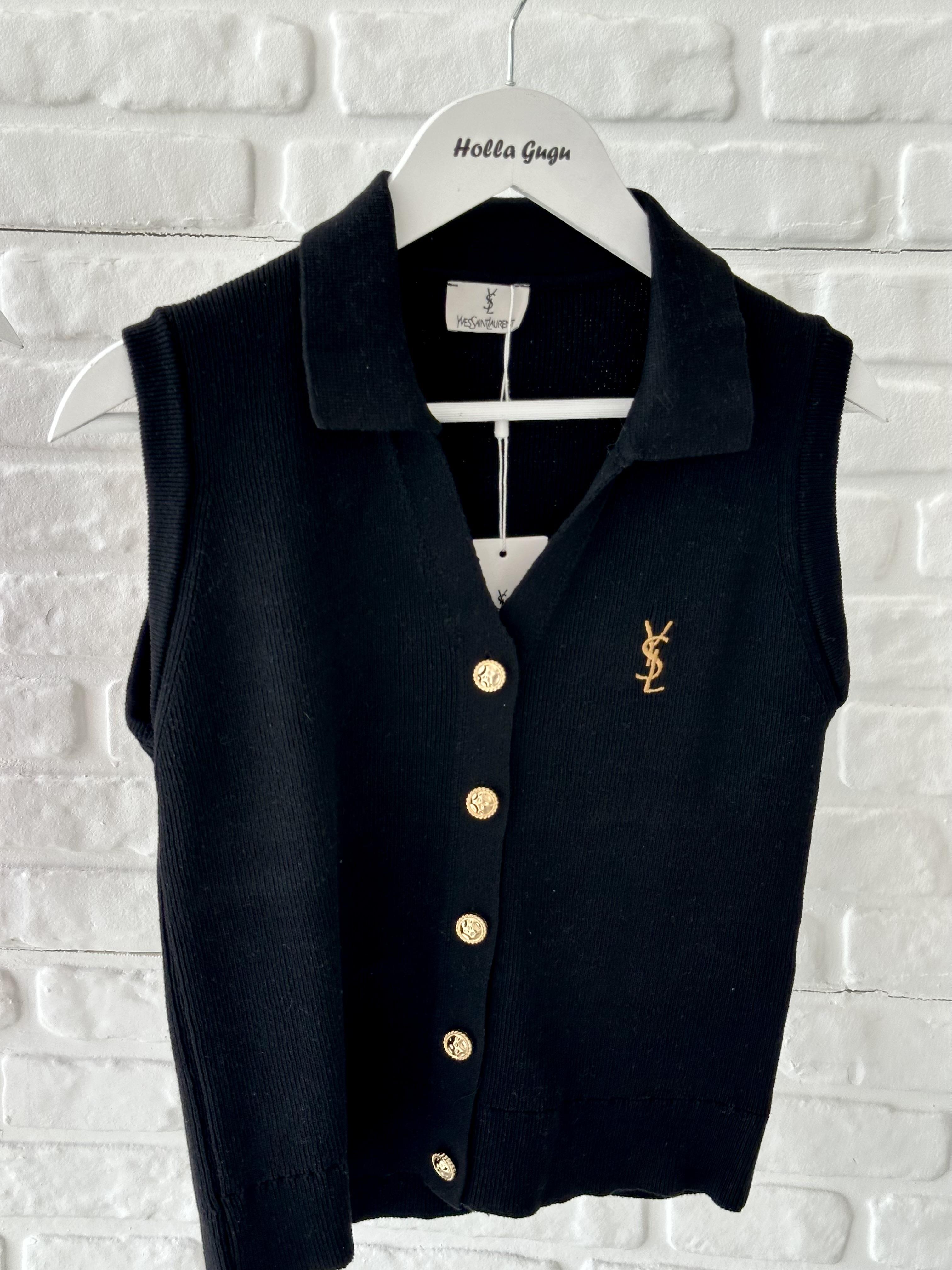 Siyah Nakışlı Yelek