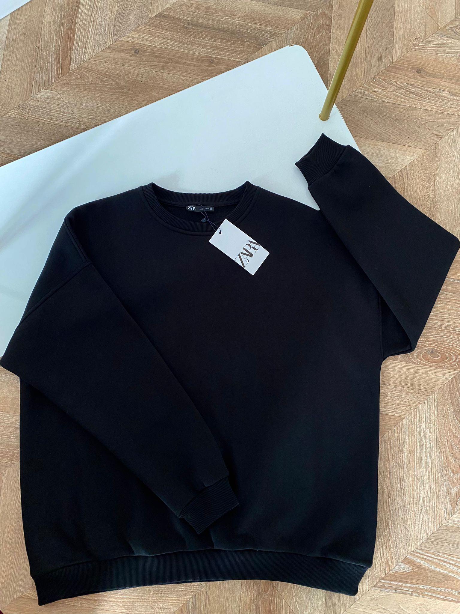Siyah Oversize Sweat
