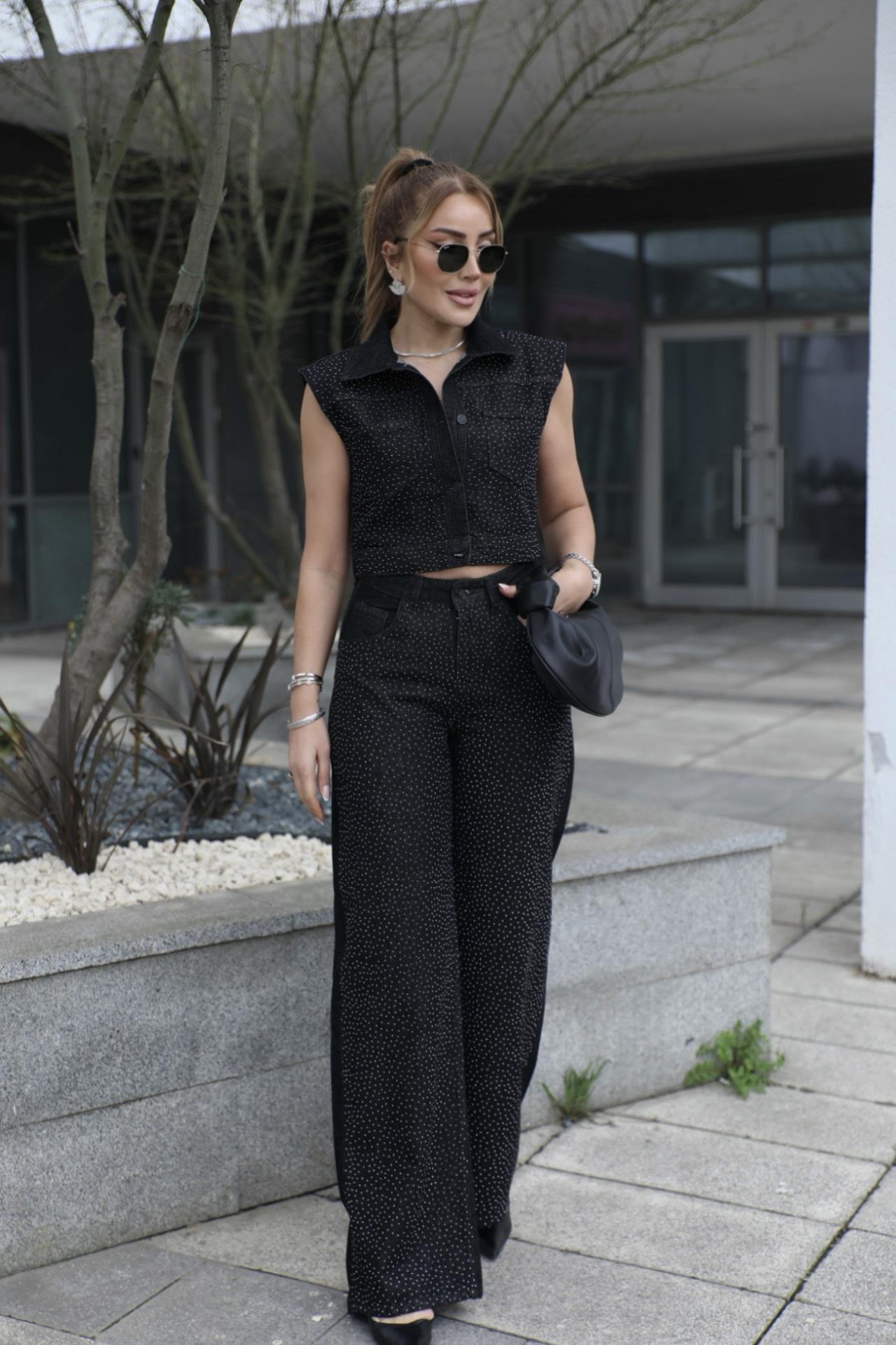 Siyah Taşlı Premium Takım 