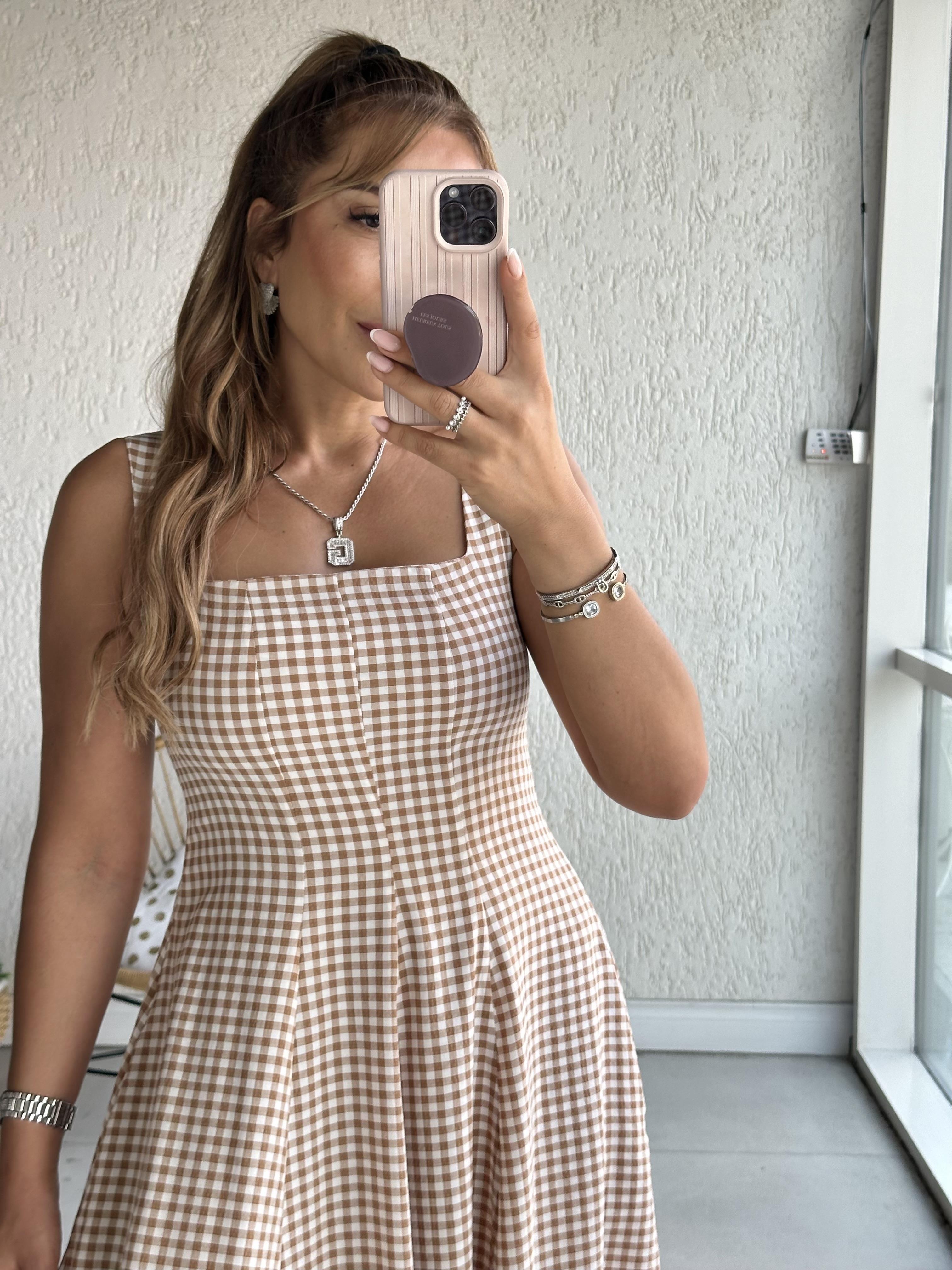 Vizon Pötikare Askılı  Elbise