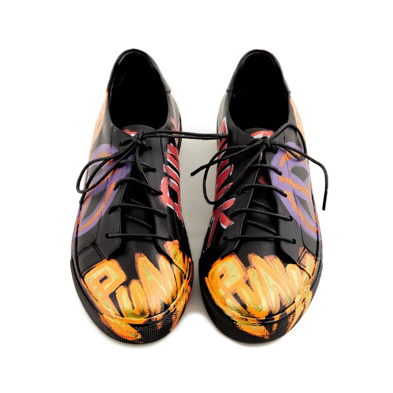 Rouge Kadın Hakiki Deri Bağcıklı Siyah-Gold Sneaker & Spor Ayakkabı 3cm Kauçuk Taban 1426-18