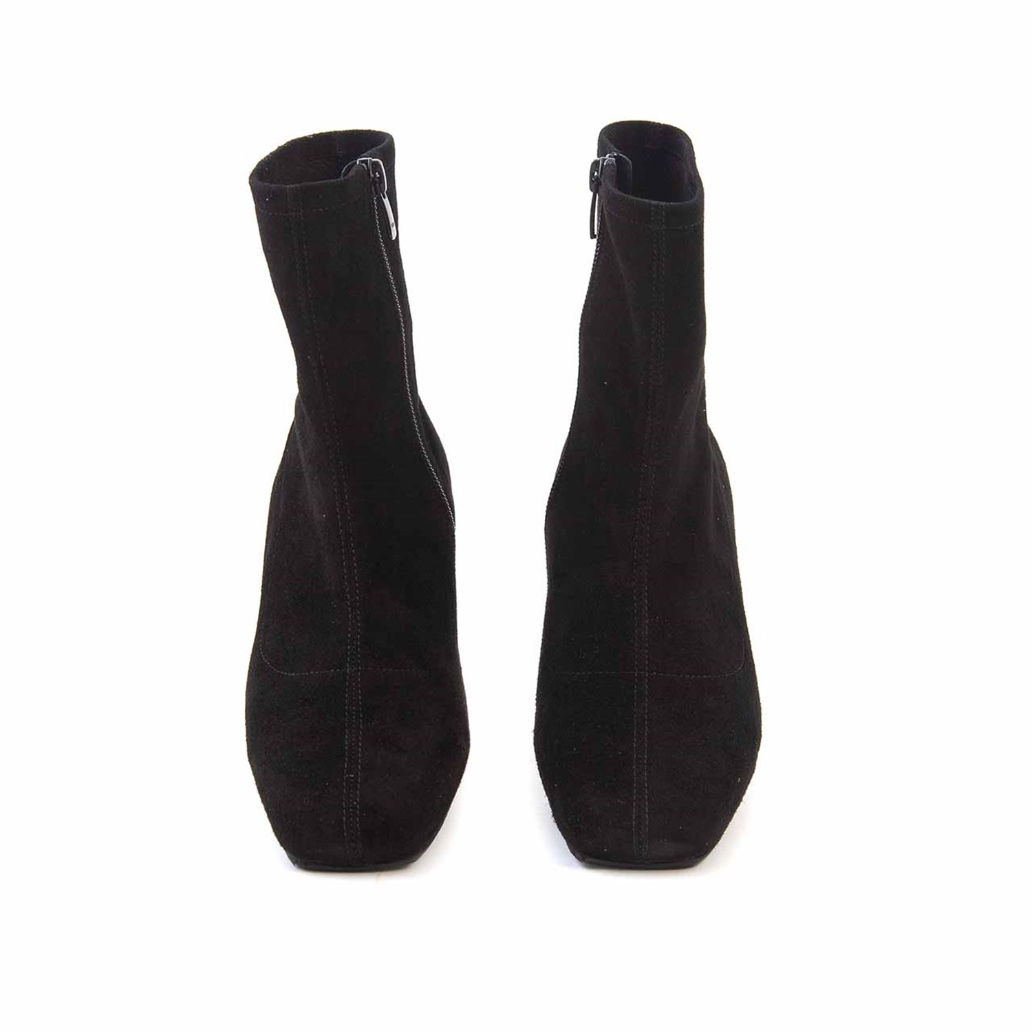 Rouge Kadın Hakiki Deri Enjeksiyon Neolit Taban Siyah Süet Günlük Bot