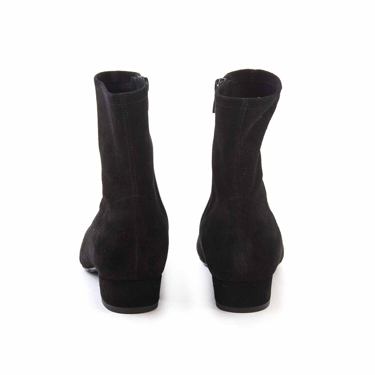 Rouge Kadın Hakiki Deri Enjeksiyon Neolit Taban Siyah Süet Günlük Bot