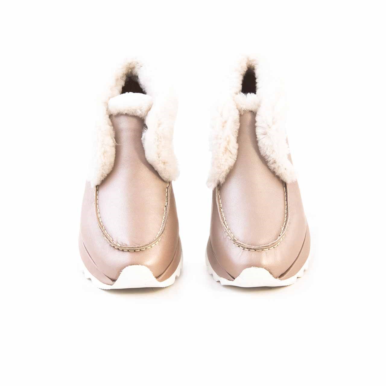 Rouge 5cm Eva Taban Hakiki Deri Nude Bağcıksız Kadın Günlük Bot 4257-64