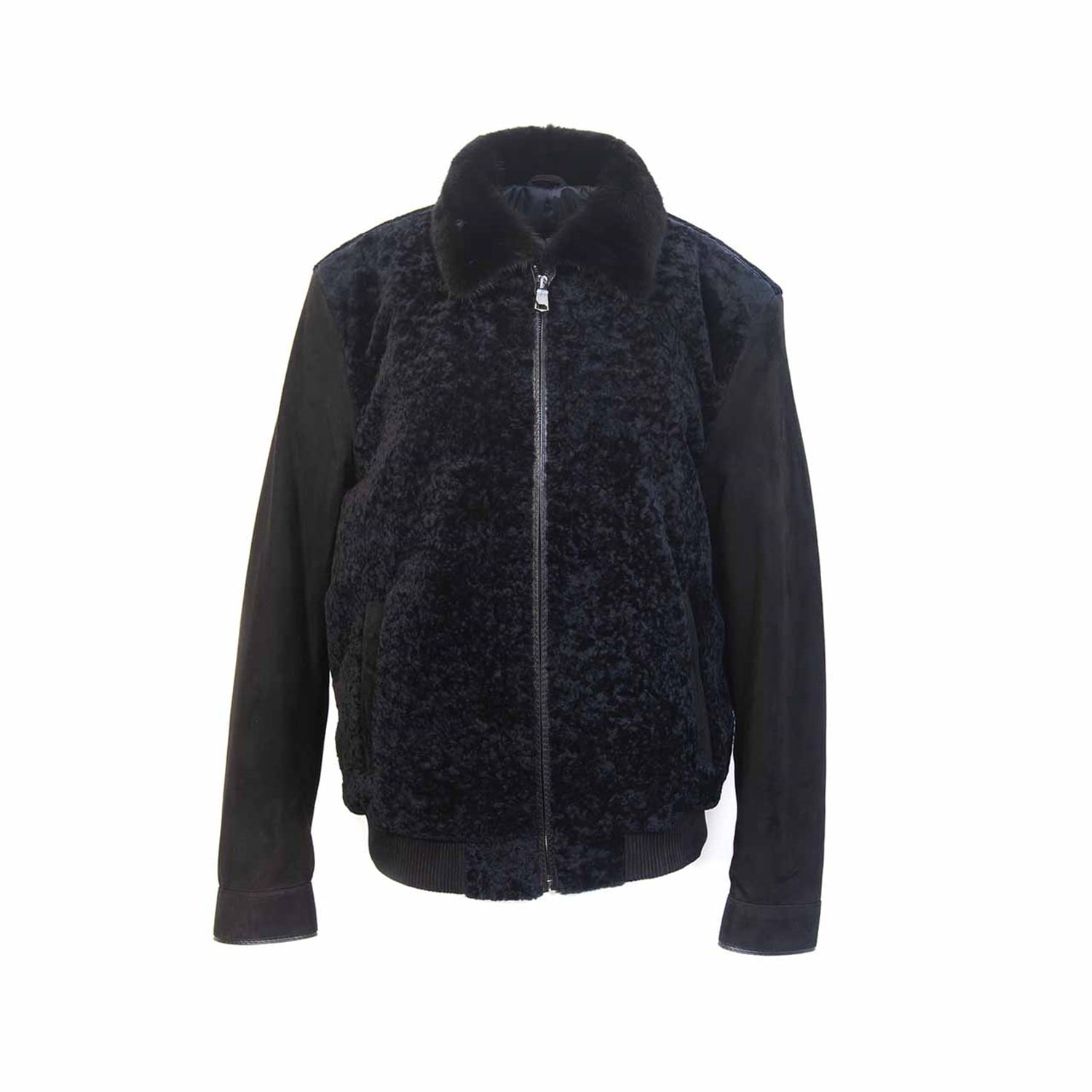 Mocassini Erkek Tekstil Lacivert-Siyah Deri Mont