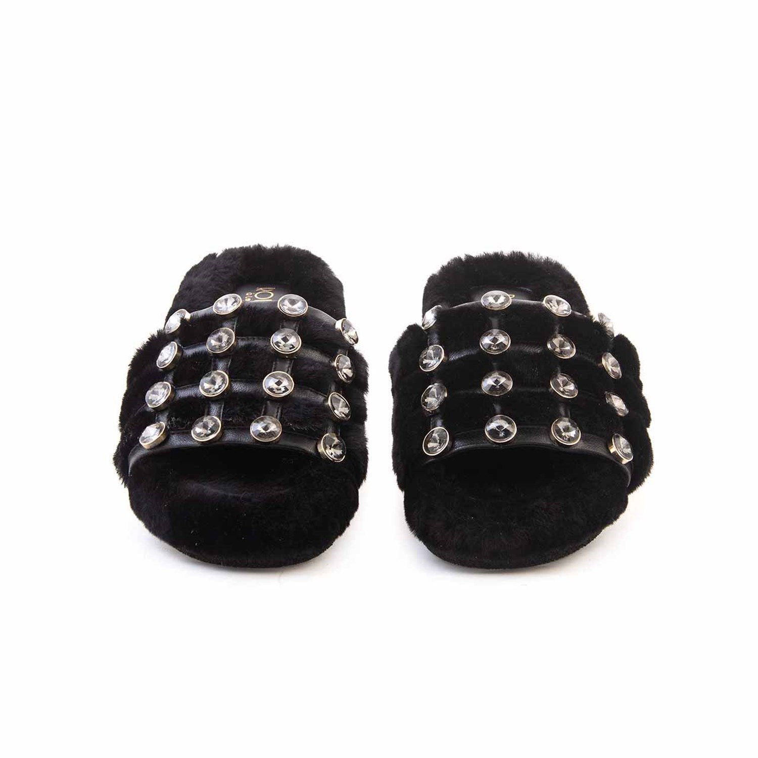 Rouge Kadın Hakiki Deri Microlight Taban Siyah Terlik Sandalet