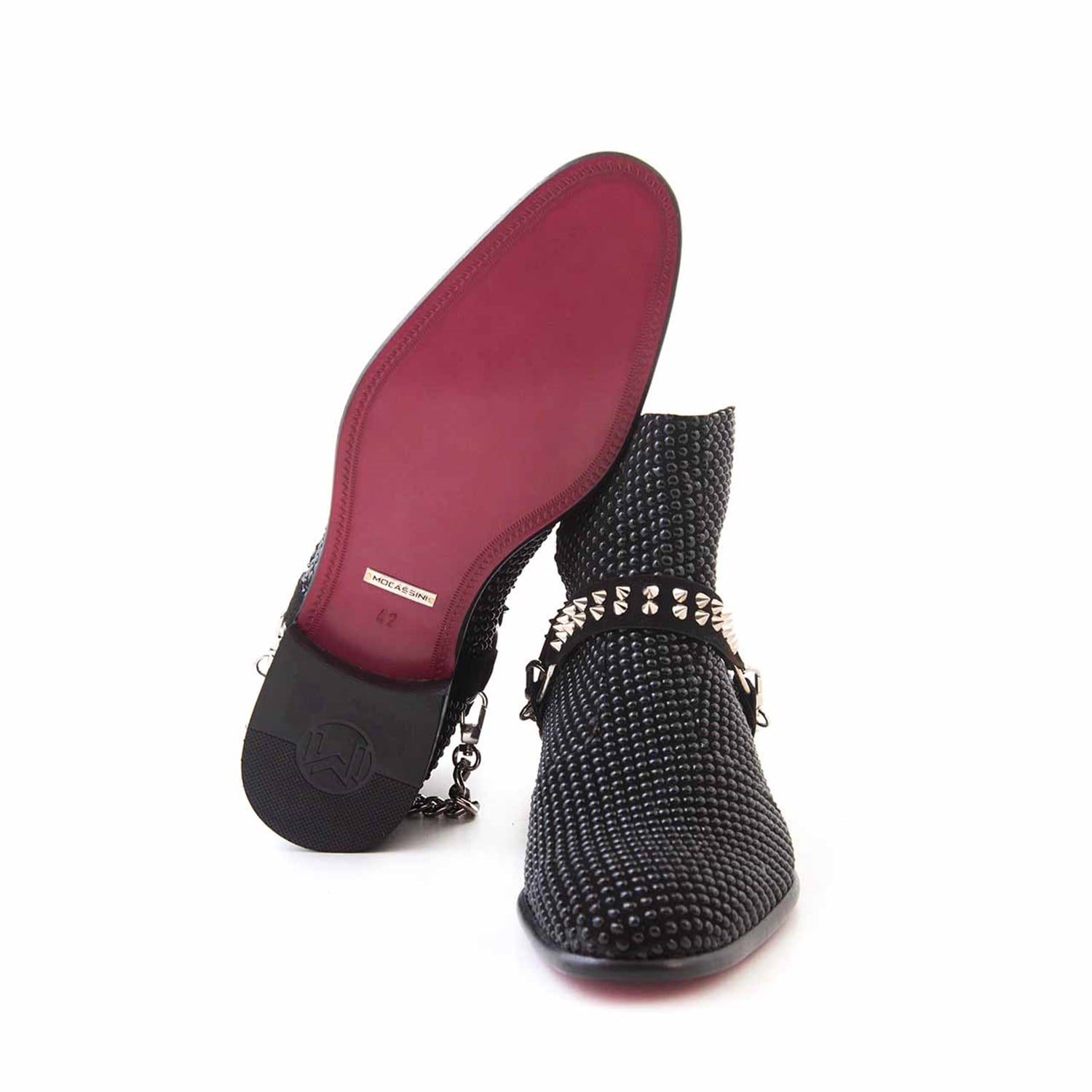 Mocassini Erkek Hakiki Deri Enjeksiyon Kösele Taban Siyah Bot 