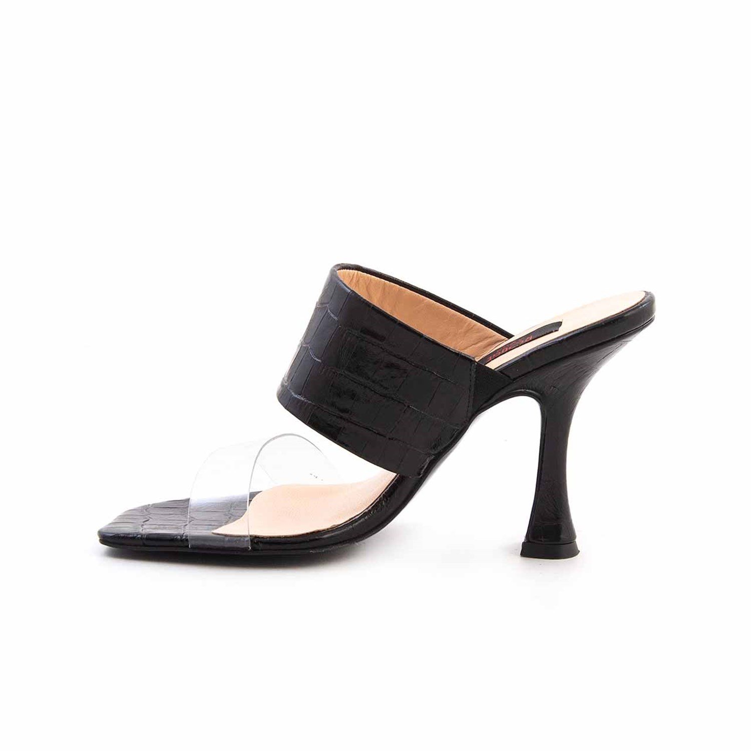 Rouge Kadın Hakiki Deri Microlight Taban Siyah Topuklu Ayakkabı